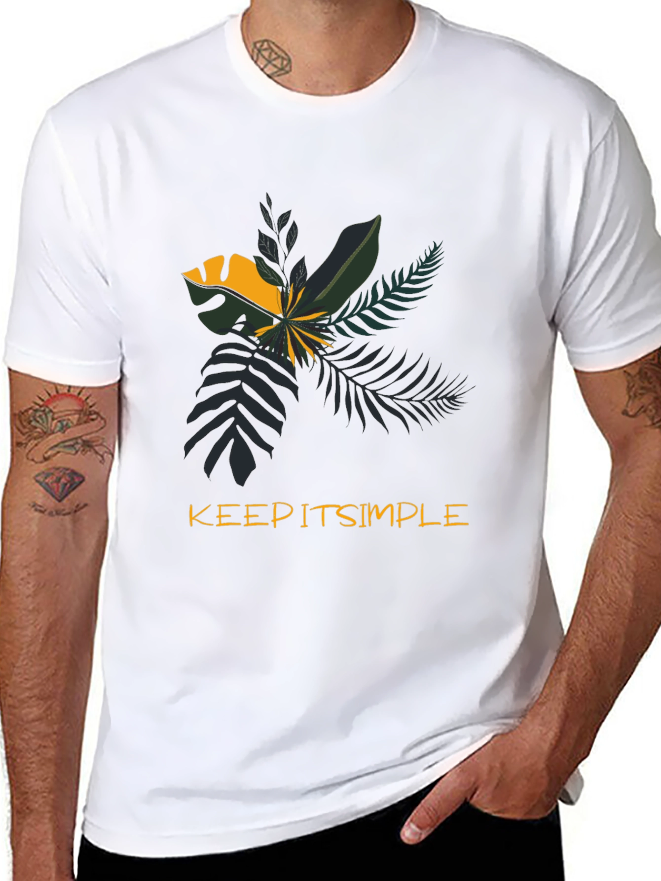 Keep It Simple Tropical Graphic Tee