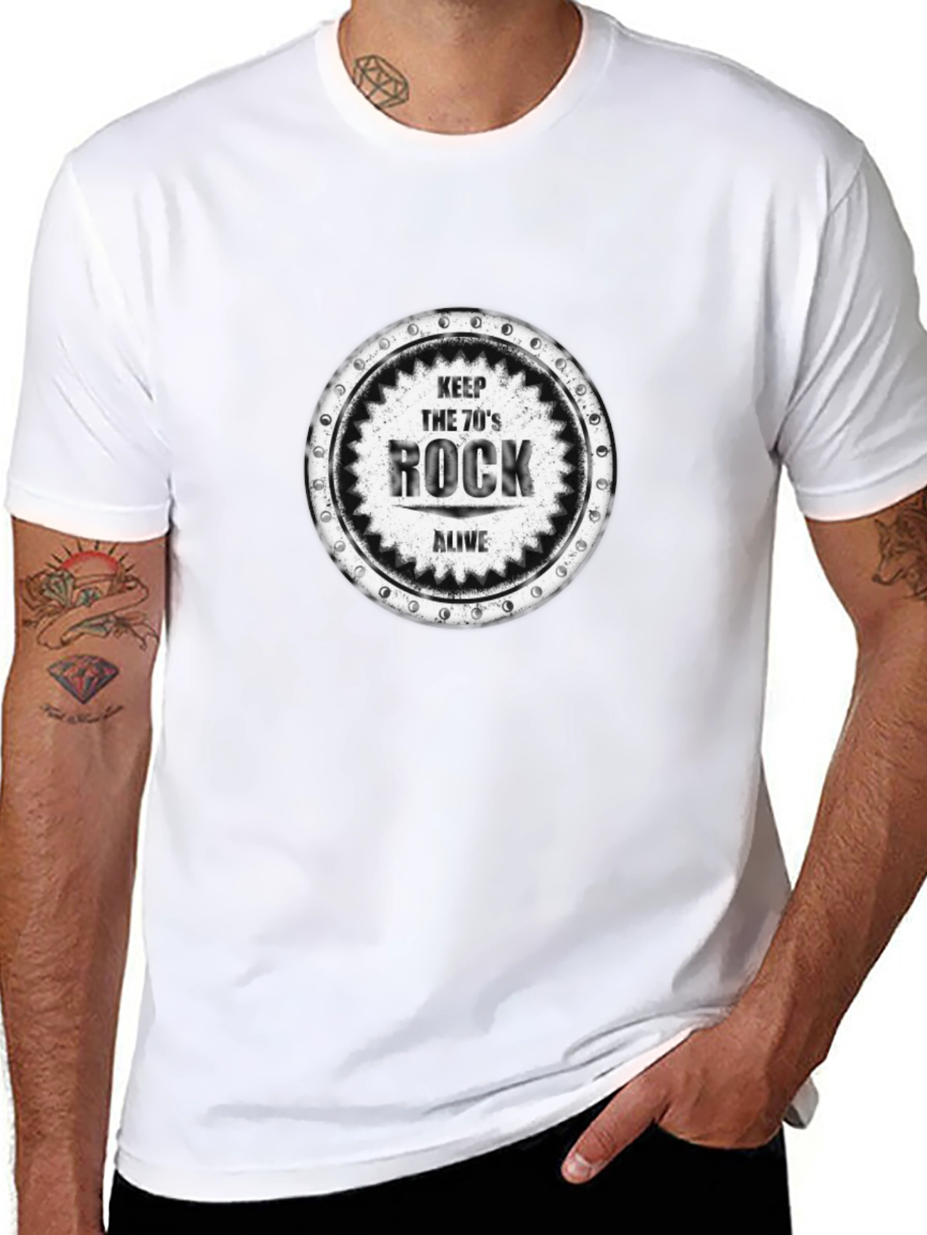 Keep the 70s Rock Alive Black Tee