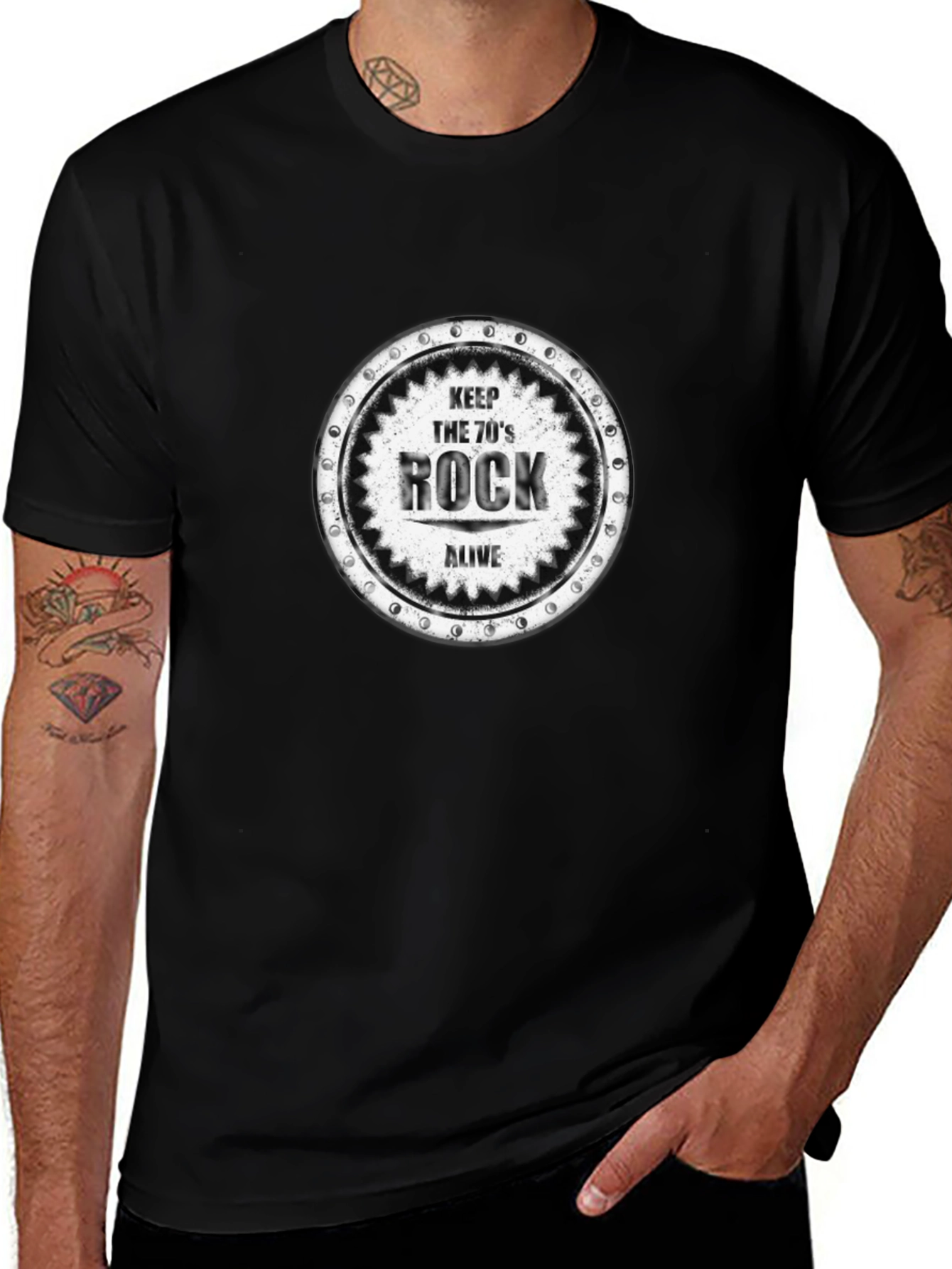 Keep the 70s Rock Alive Black Tee