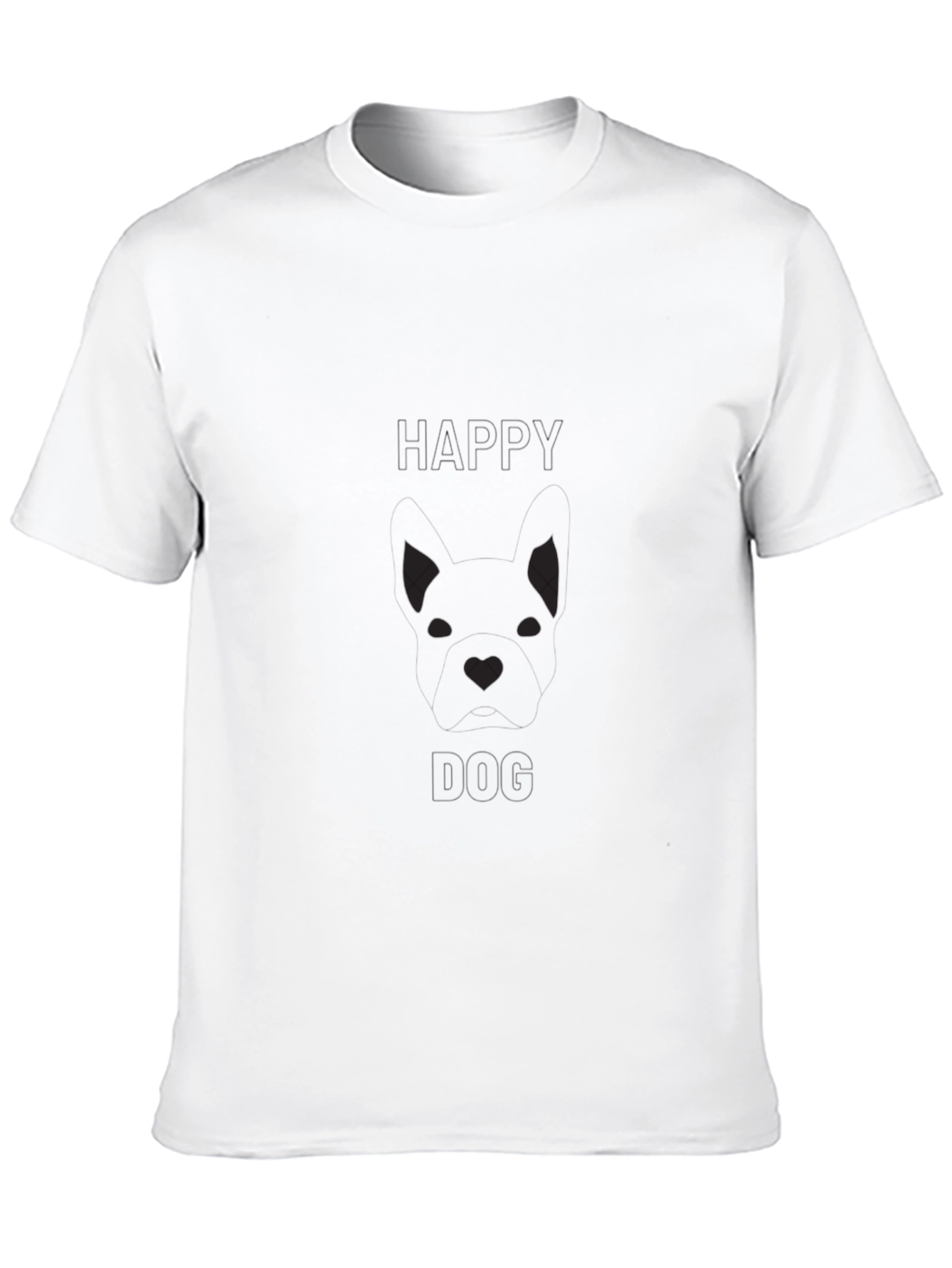 Mens Black Graphic Tee - Hello Dog