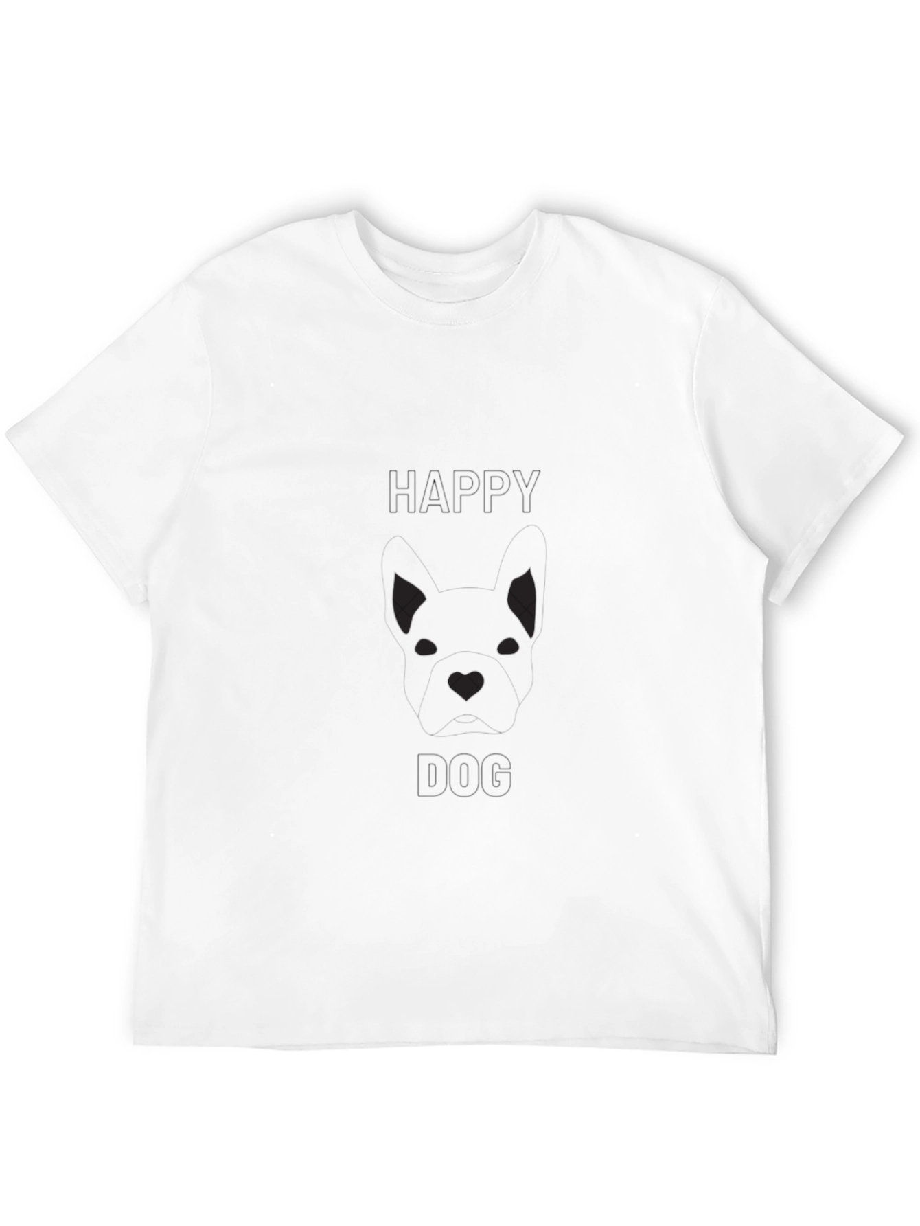 Mens Black Graphic Tee - Hello Dog