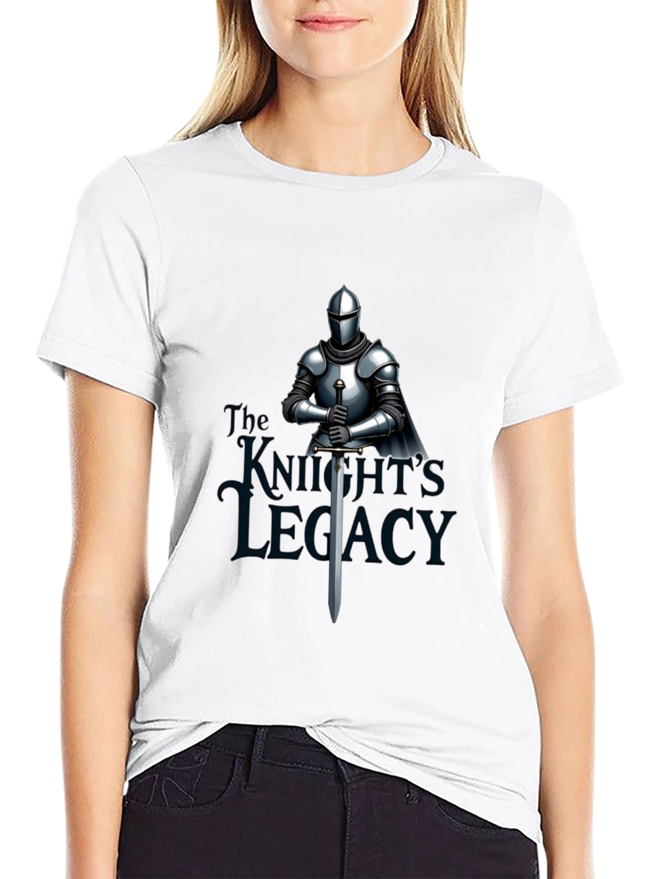 Knights Legacy Graphic Tee - Medieval Armor Design