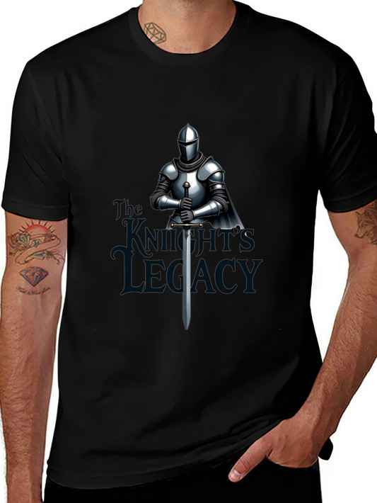 Knights Legacy Graphic Tee - Medieval Armor Design