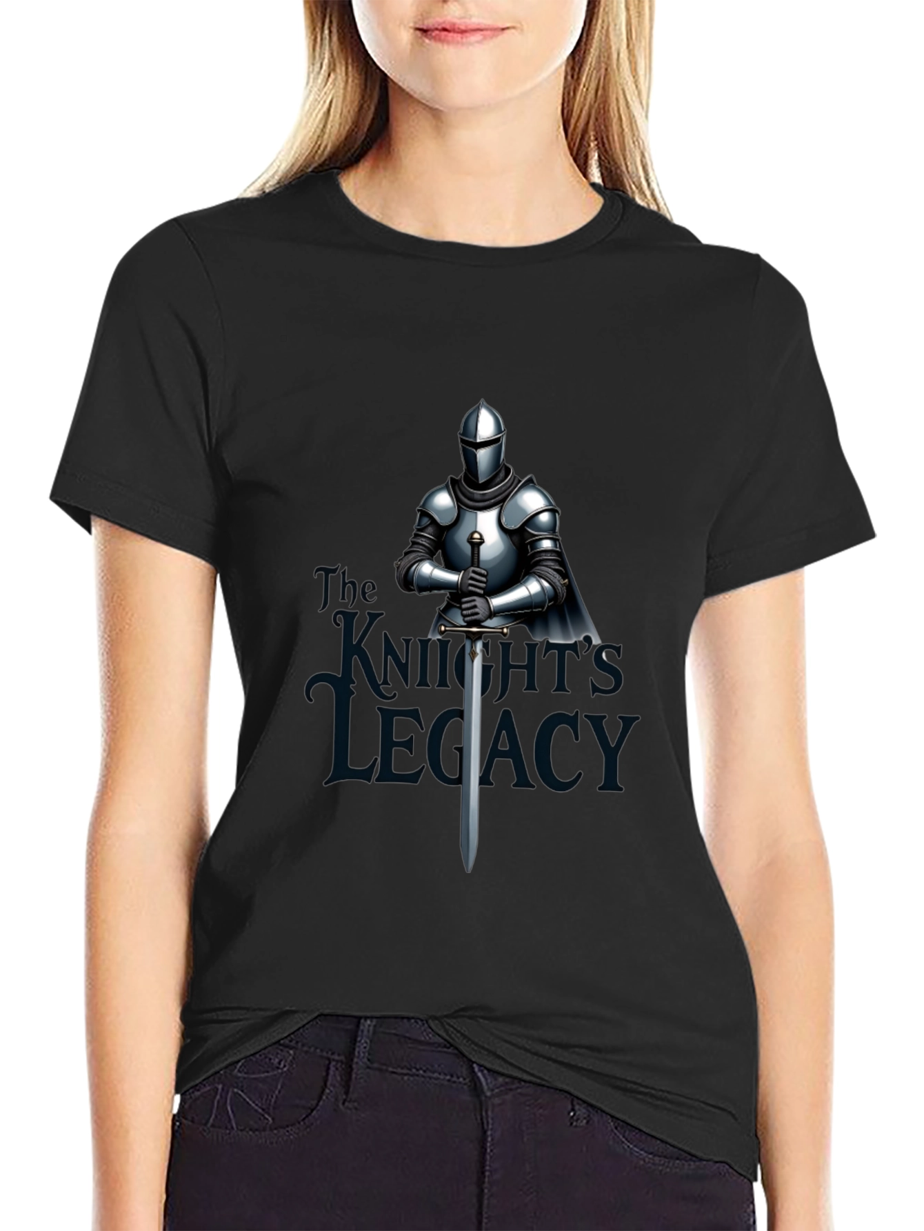 Knights Legacy Graphic Tee - Medieval Armor Design