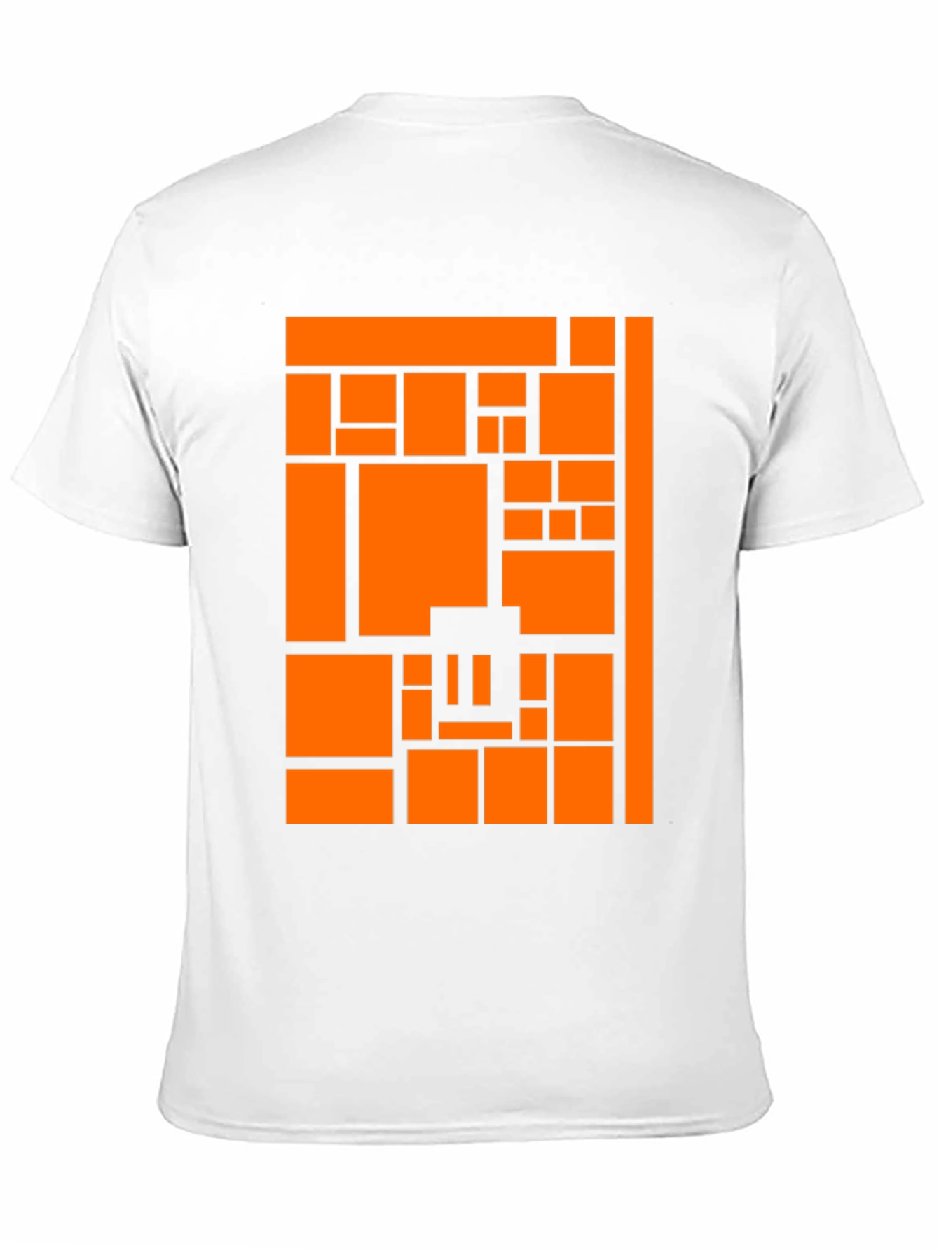 Abstract Graphic Tee - Modern Block Pattern