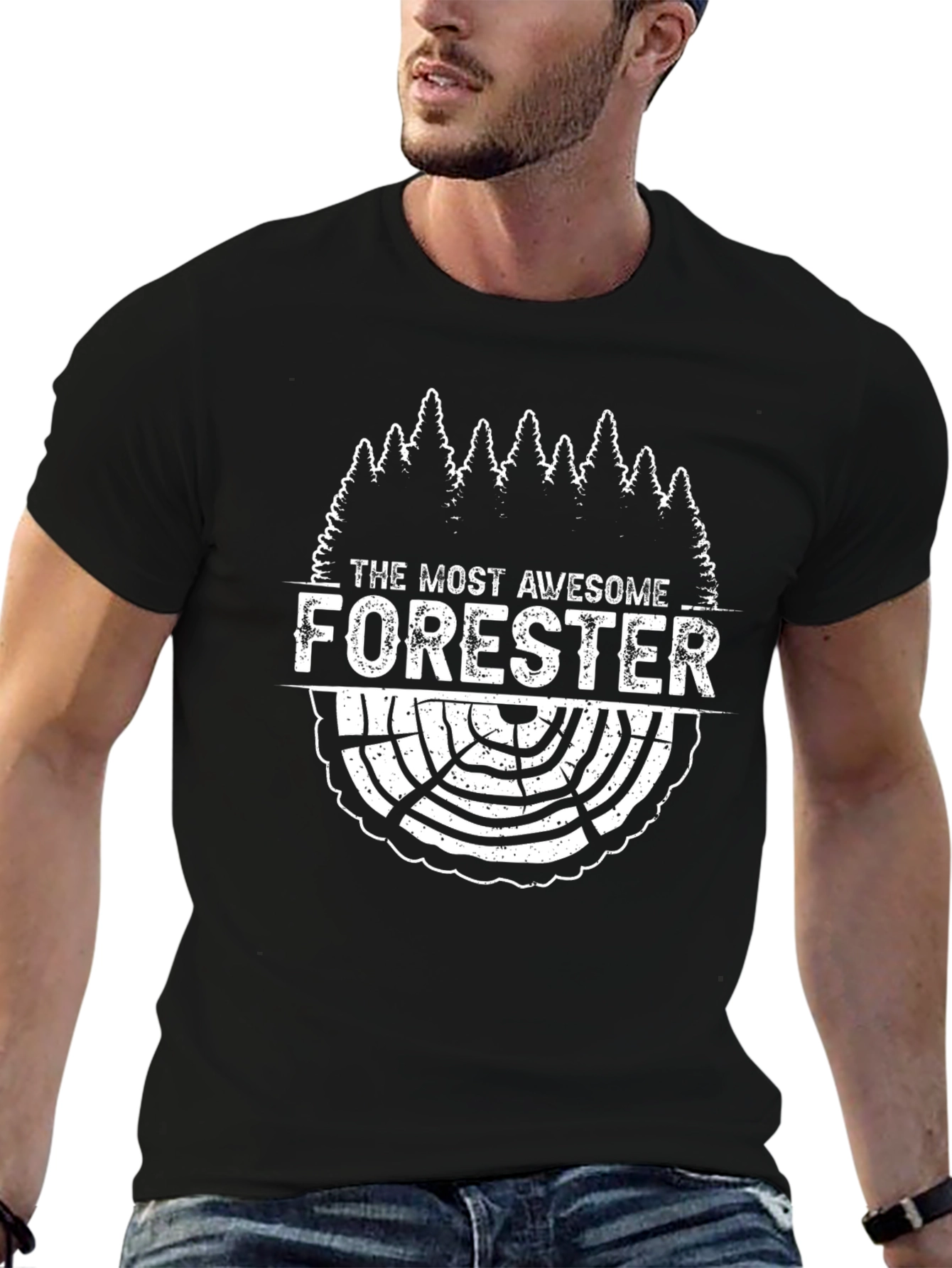 Awesome Forester T-Shirt - Tree Ring Design