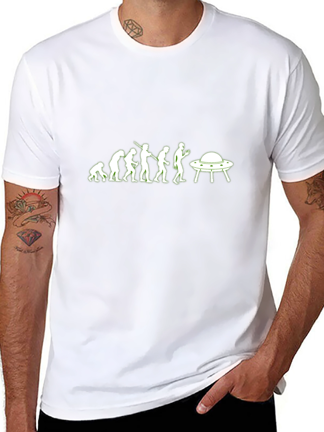 Evolution to UFO Black T-Shirt