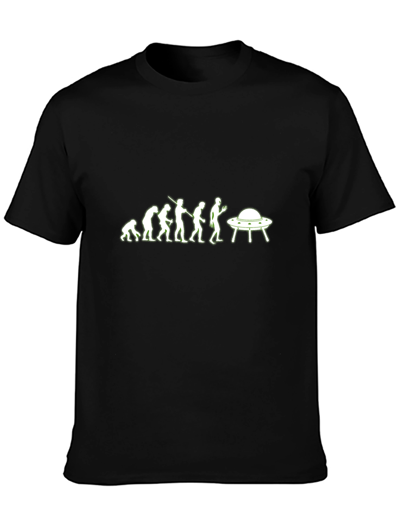 Evolution to UFO Black T-Shirt