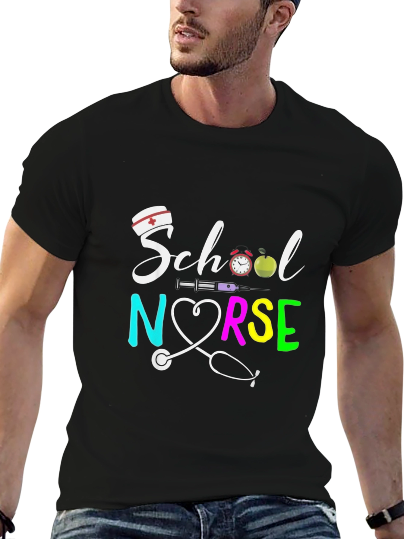 School Nurse Graphic T-Shirt