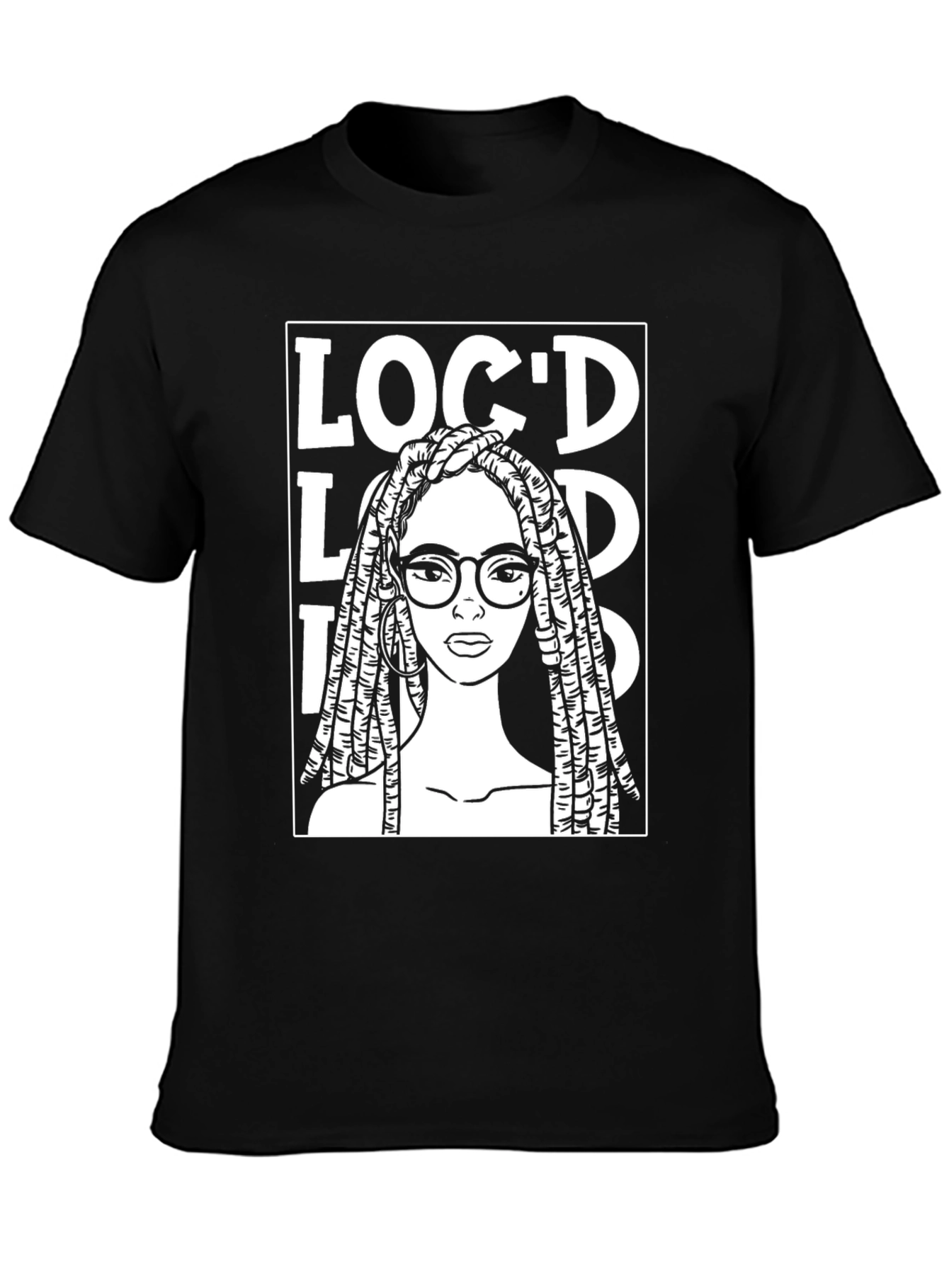 Locd T-Shirt - Black Cotton Graphic Tee