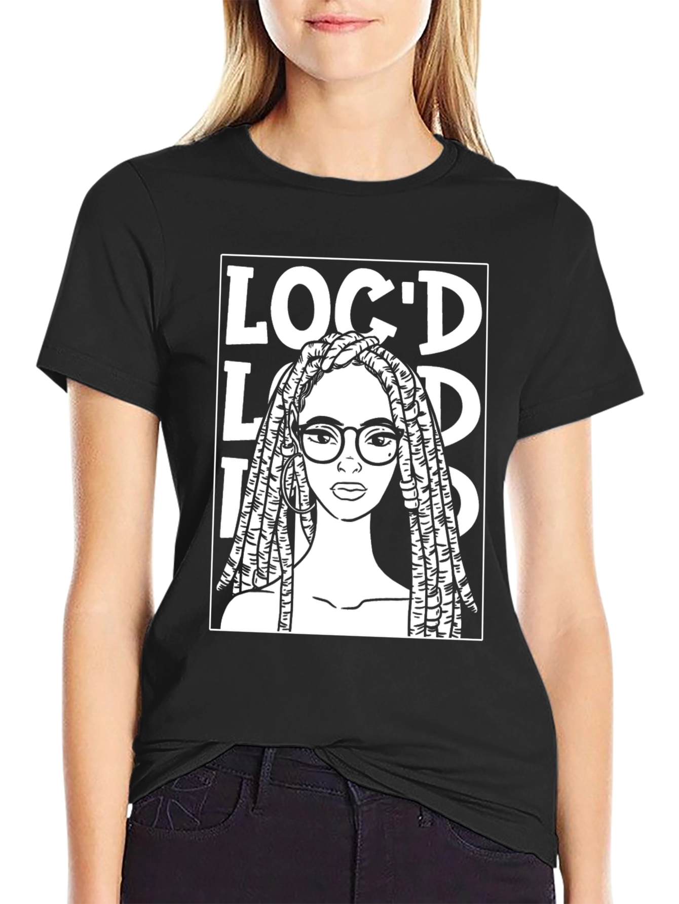Locd T-Shirt - Black Cotton Graphic Tee