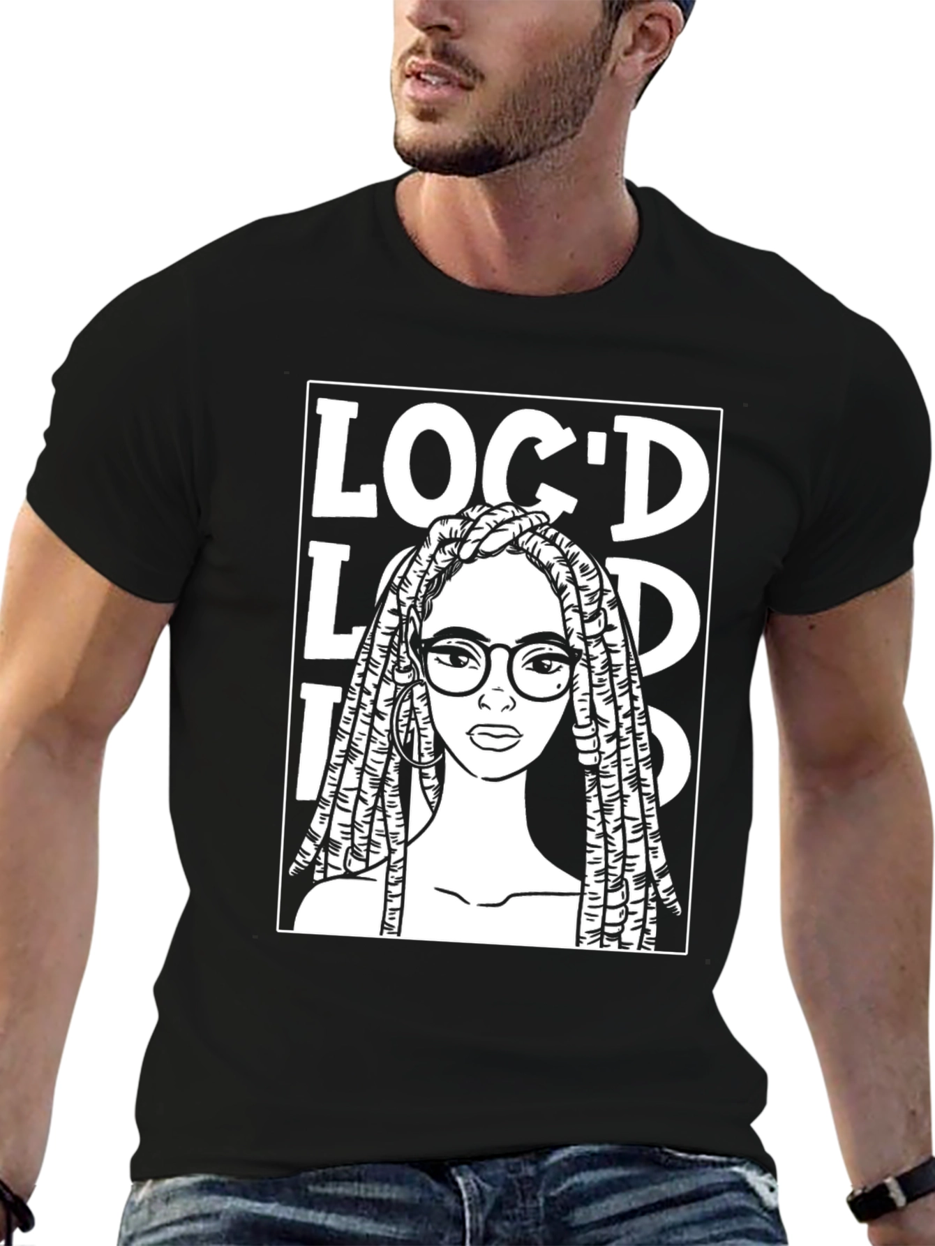 Locd T-Shirt - Black Cotton Graphic Tee