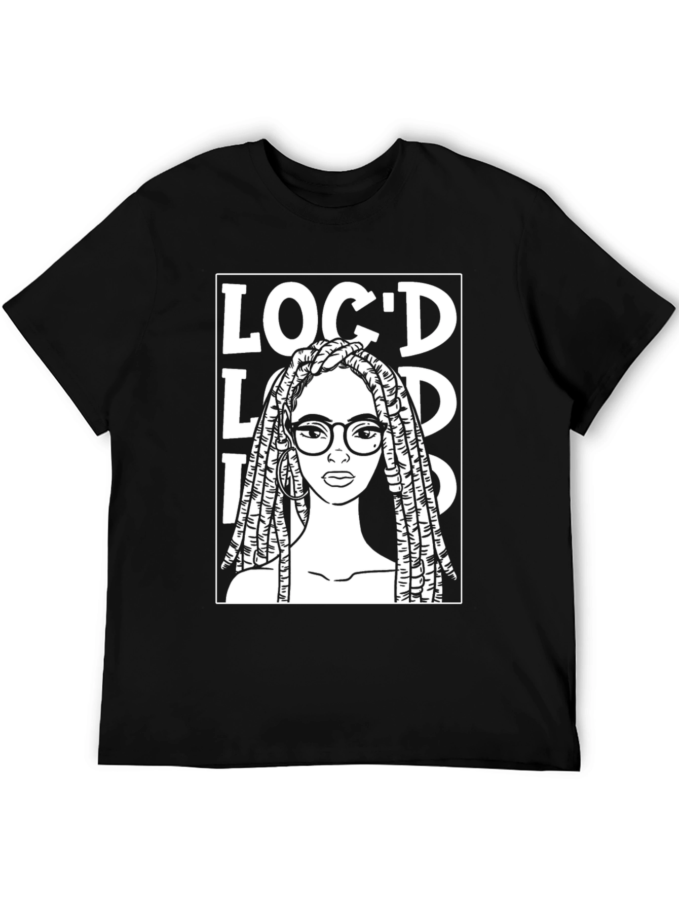 Locd T-Shirt - Black Cotton Graphic Tee