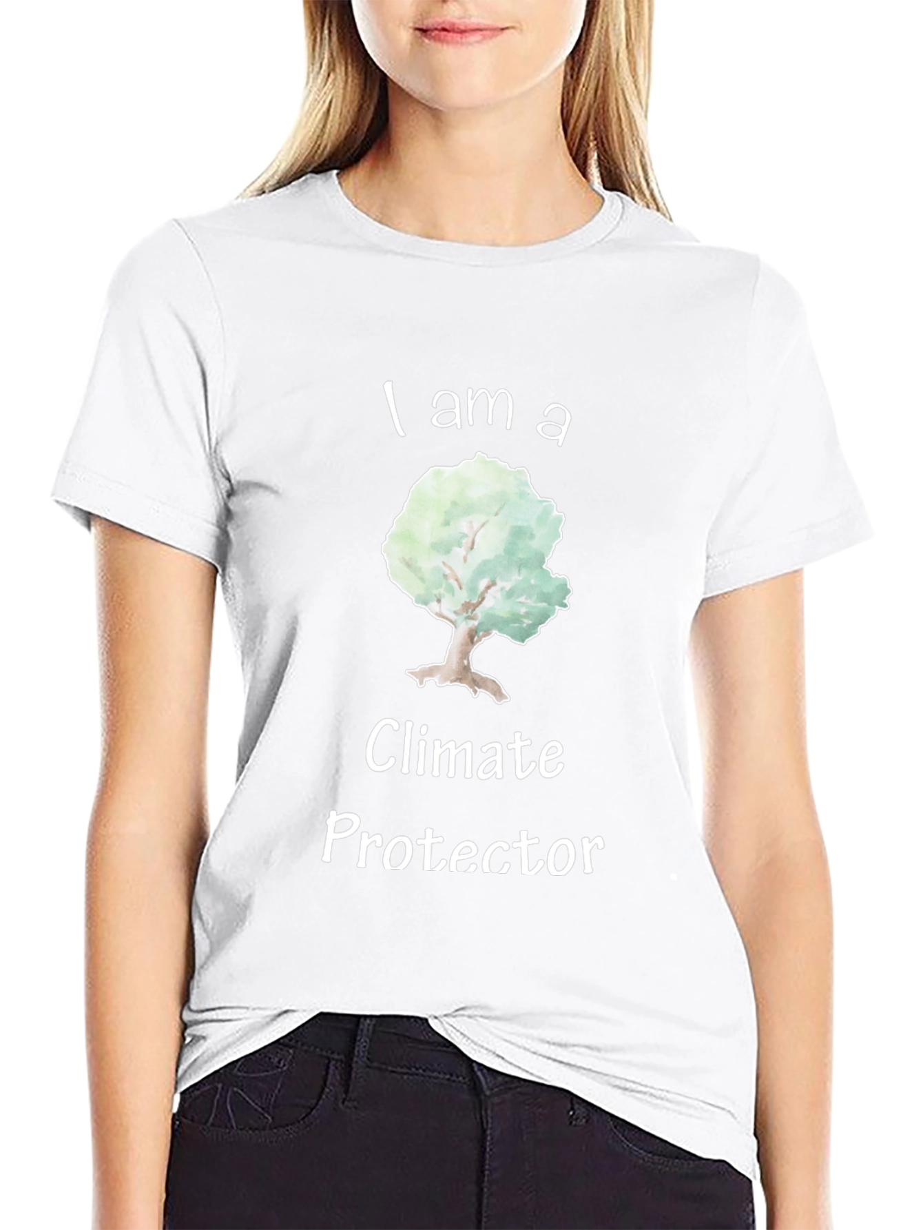 Eco-Friendly I am a Climate Protector Graphic T-Shirt