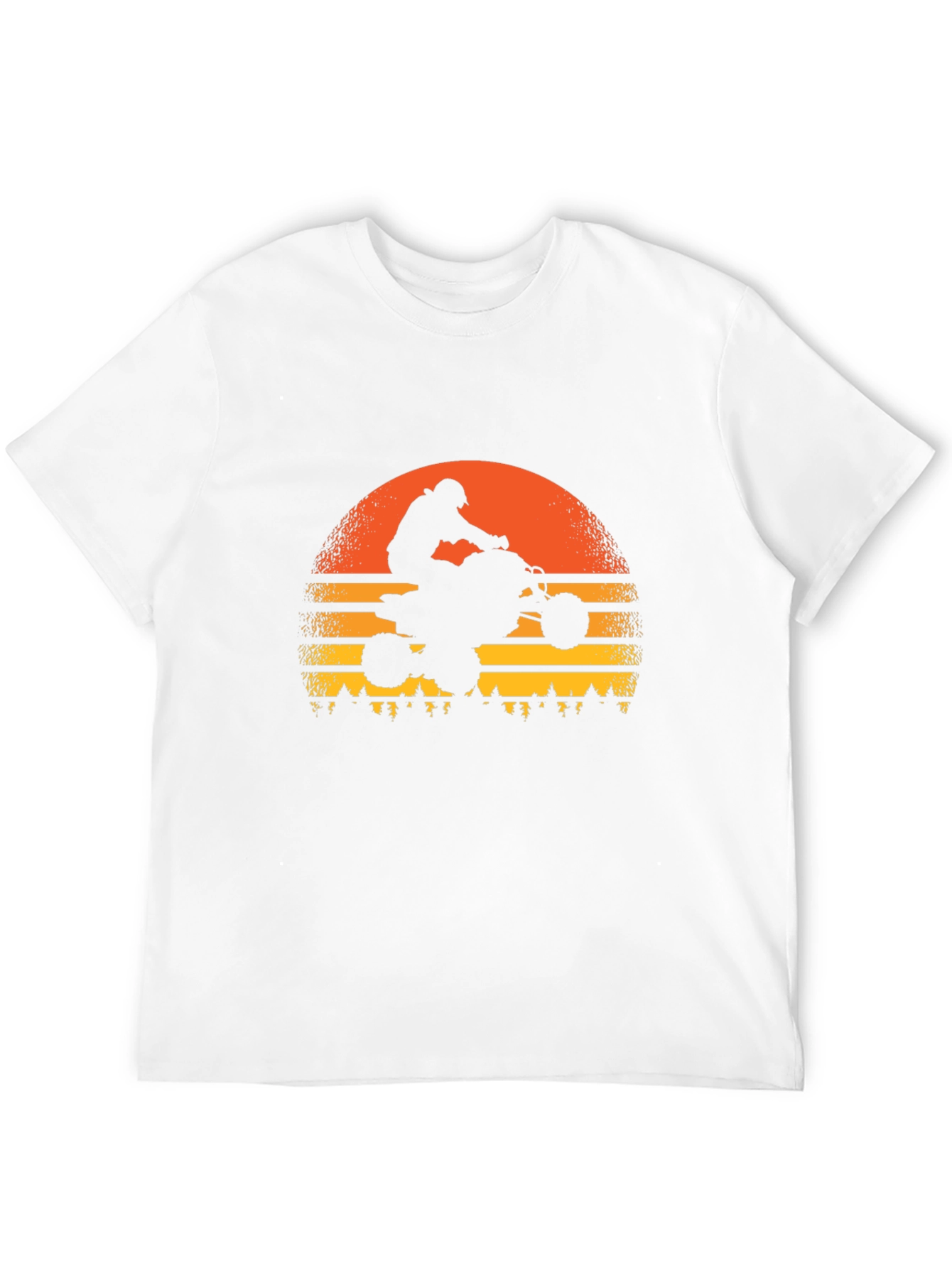Sunset ATV Rider Graphic Tee - Black