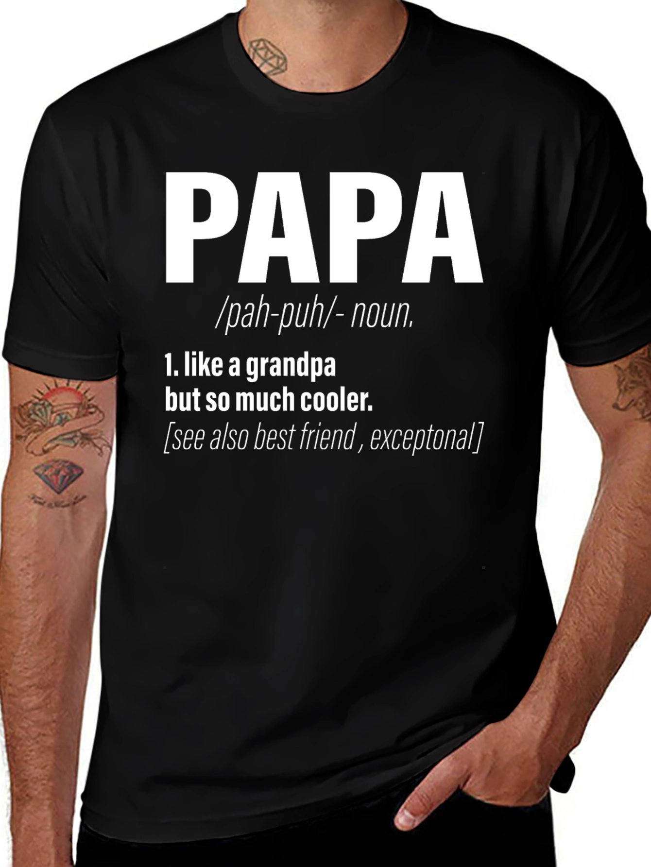 Cool Papa Definition T-Shirt: Grandpa But Cooler