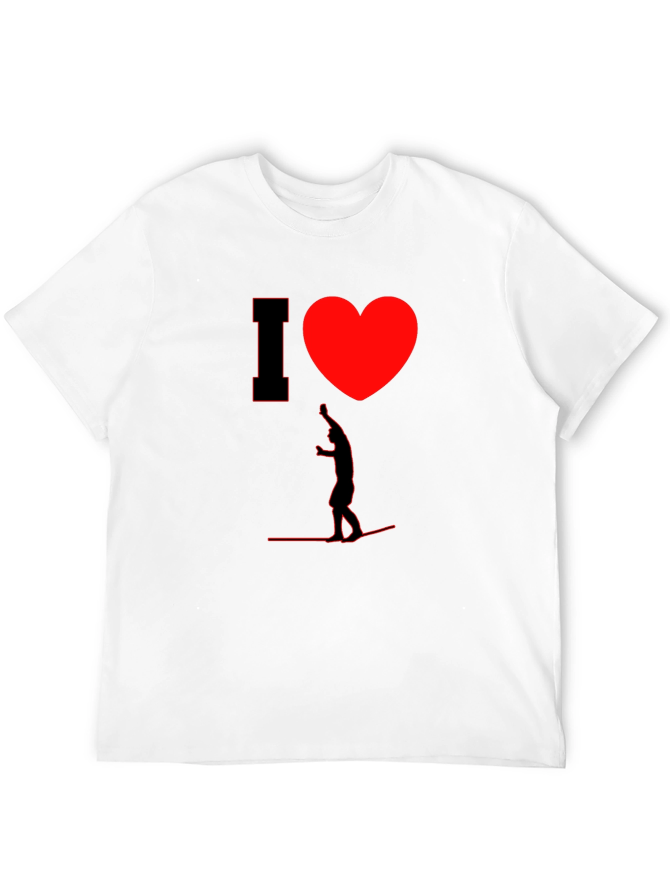 I Heart Wakeboarding Mens T-Shirt