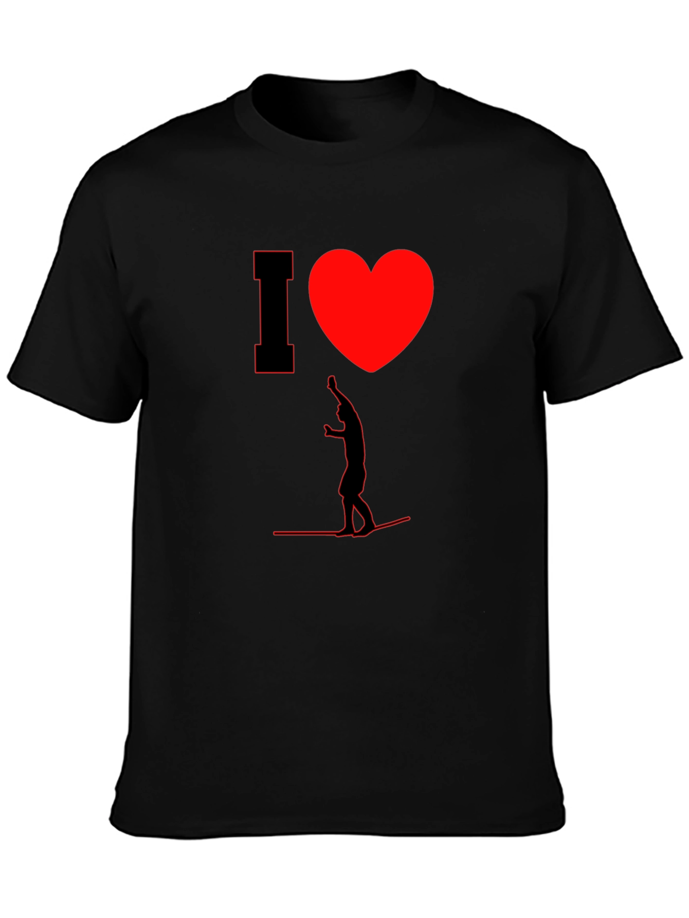 I Heart Wakeboarding Mens T-Shirt