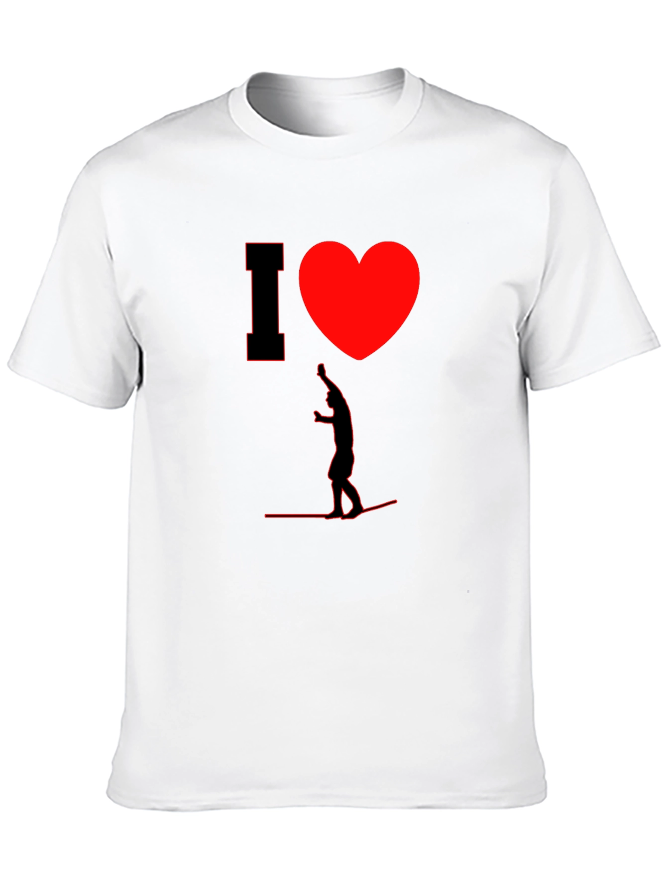 I Heart Wakeboarding Mens T-Shirt