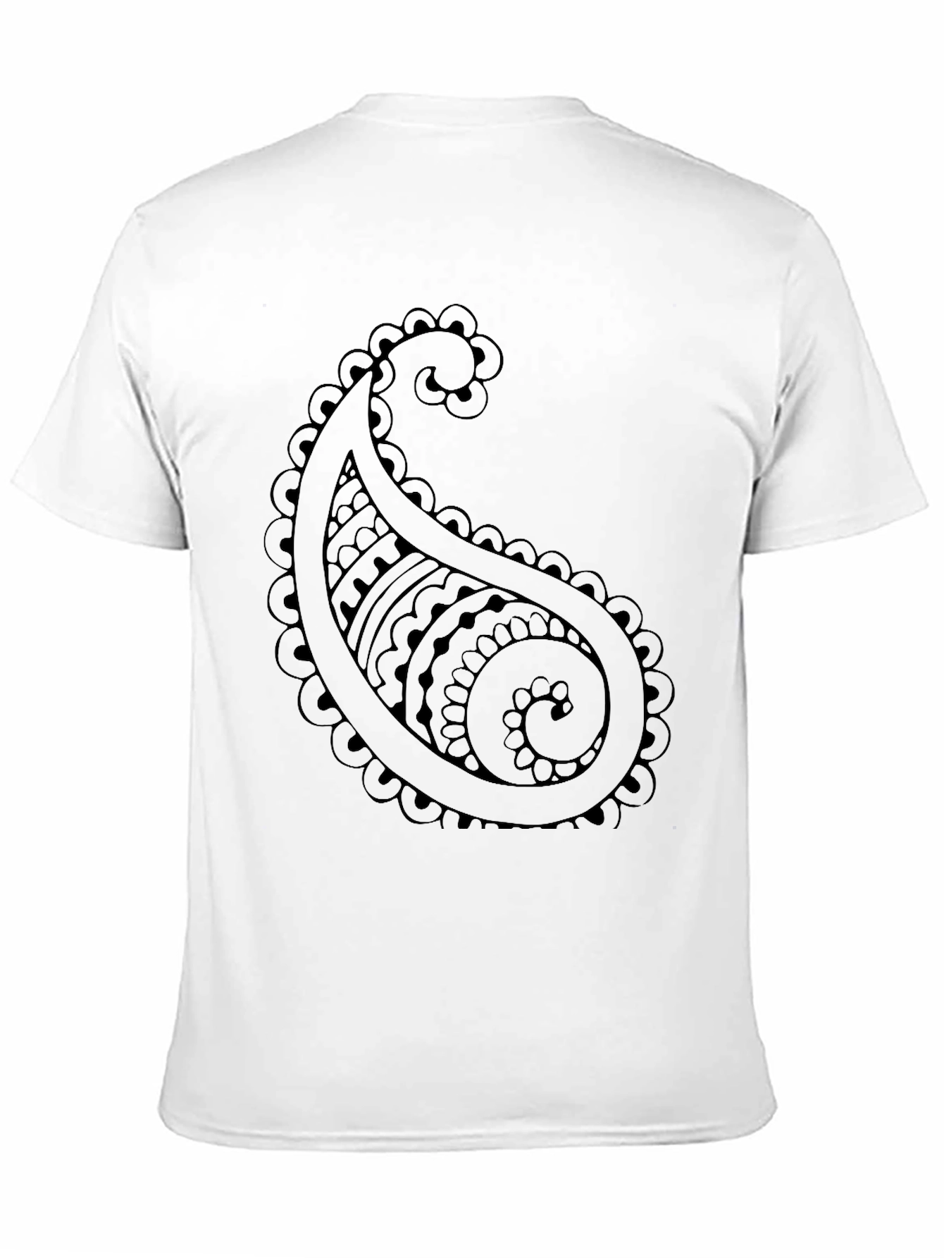 Paisley Graphic Black T-Shirt