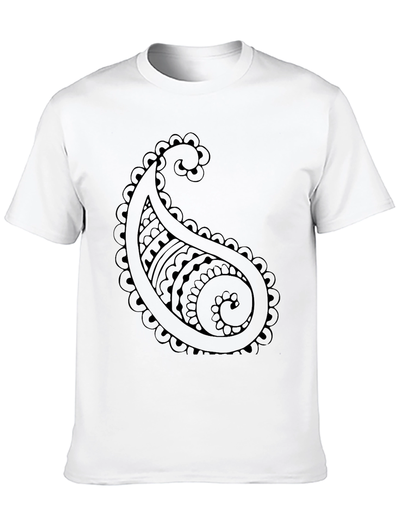 Paisley Graphic Black T-Shirt
