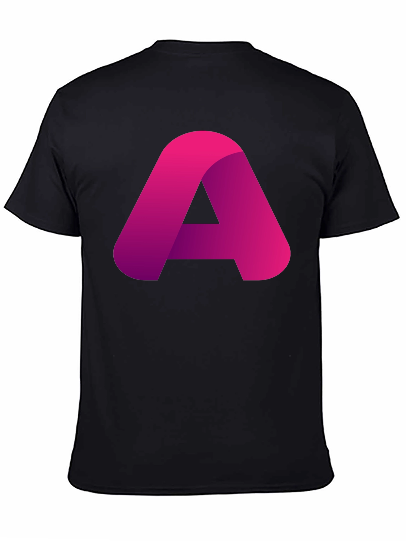 Modern A Graphic Black T-Shirt - Casual Style