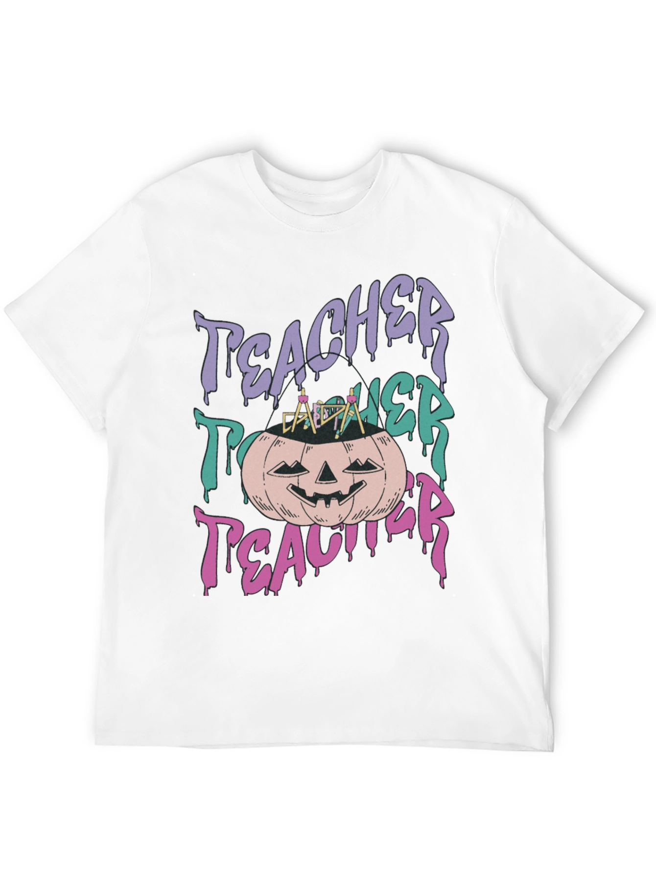Teacher Halloween Pumpkin T-Shirt