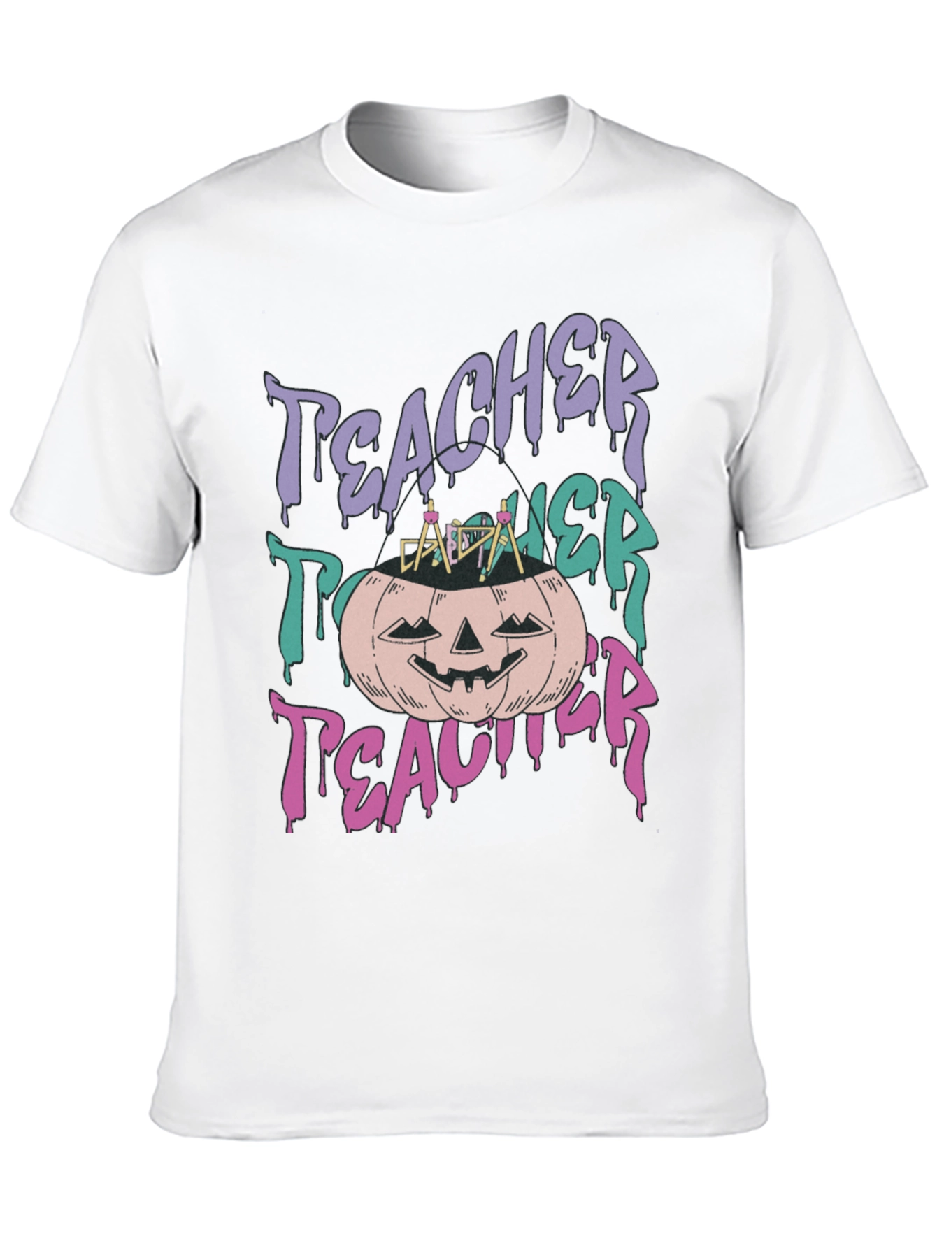 Teacher Halloween Pumpkin T-Shirt
