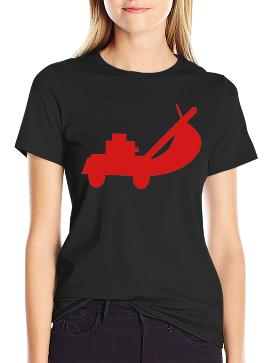 Cool Red Truck Graphic Black Tee