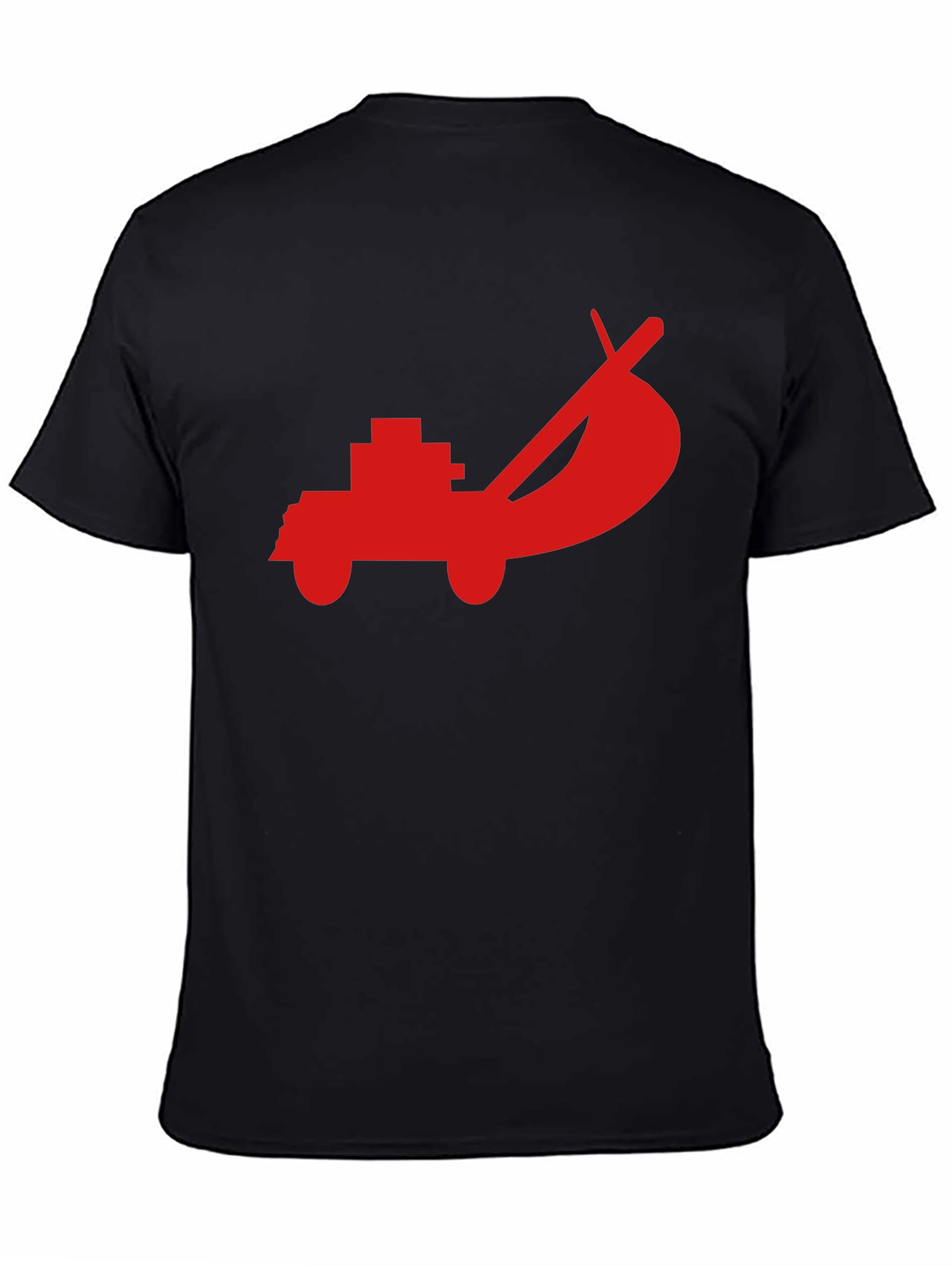 Cool Red Truck Graphic Black Tee