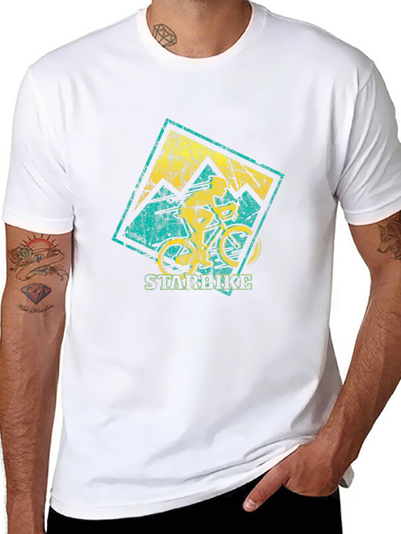 Mountain Biker Graphic T-Shirt - Starbike Design