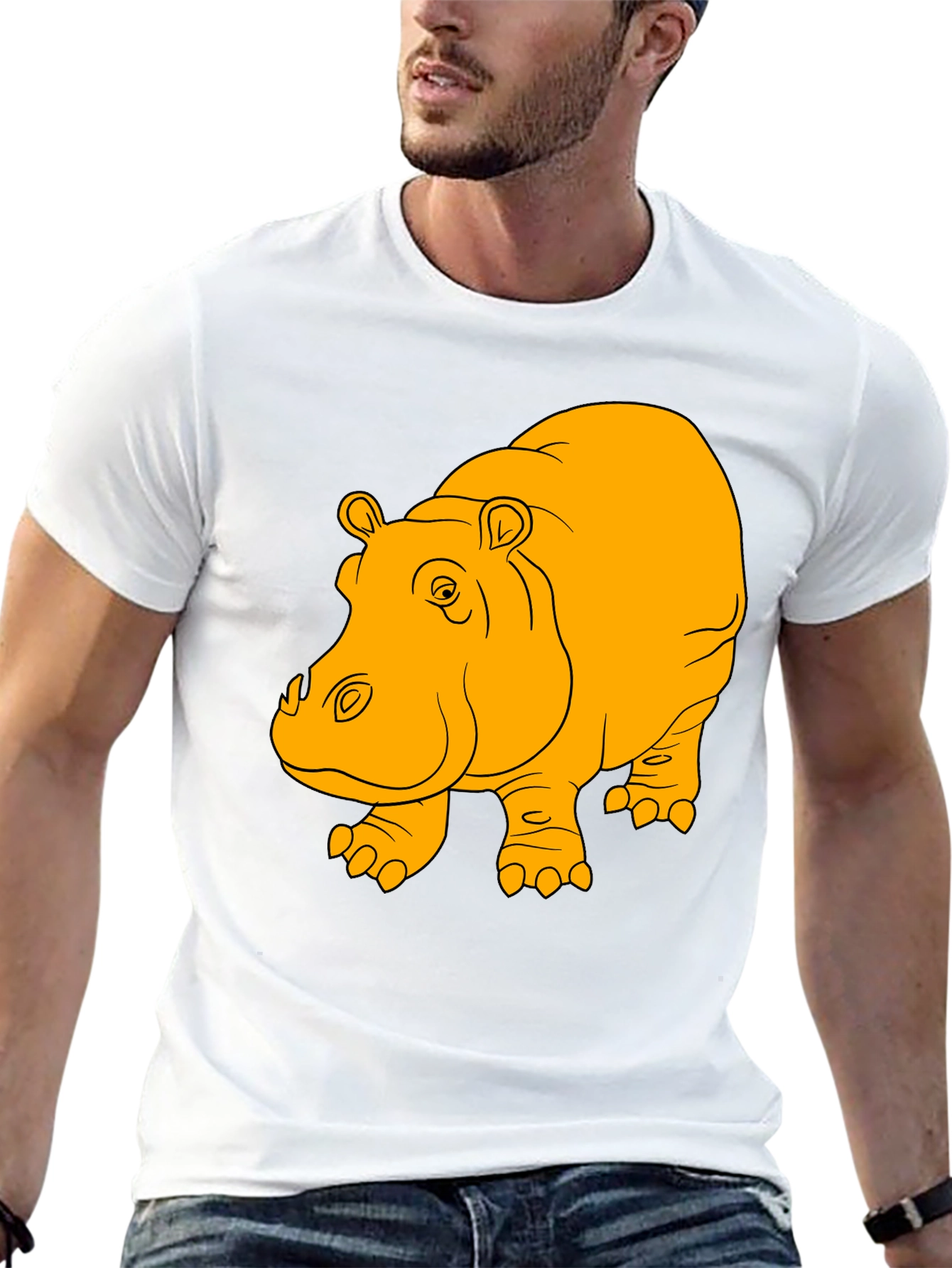 Hippo Graphic T-Shirt - Black