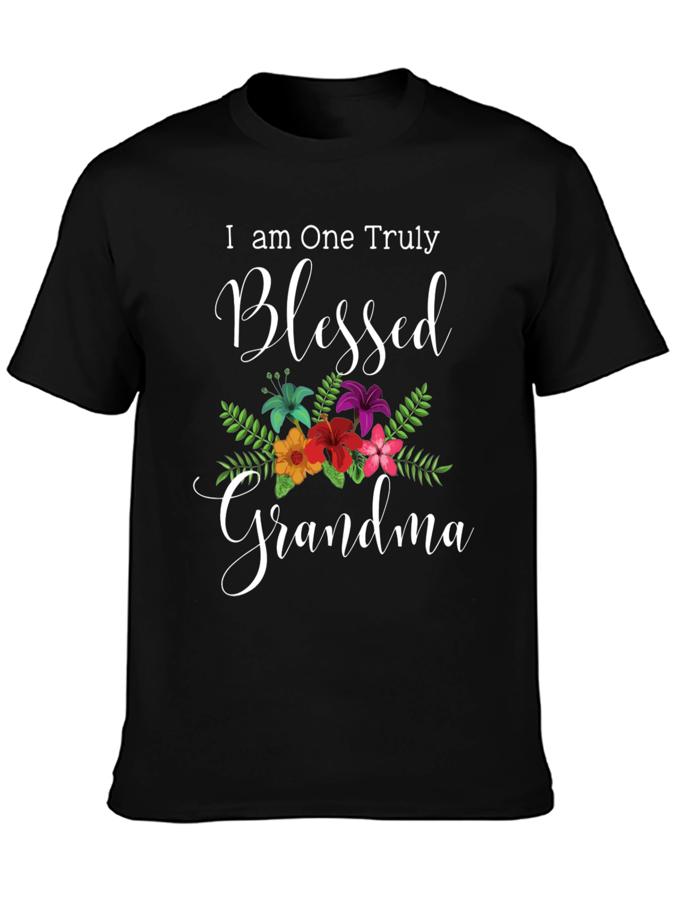 Blessed Grandma T-Shirt - Floral Design