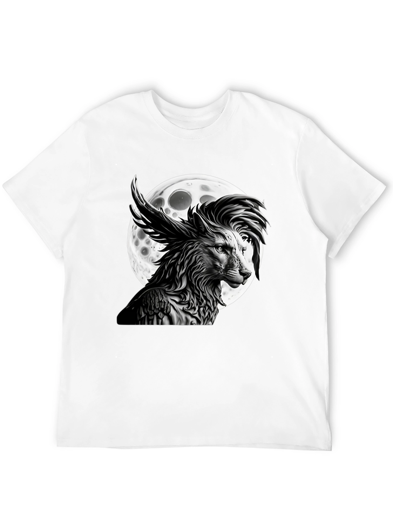 Wolf Moon Graphic Tee - Unique Design