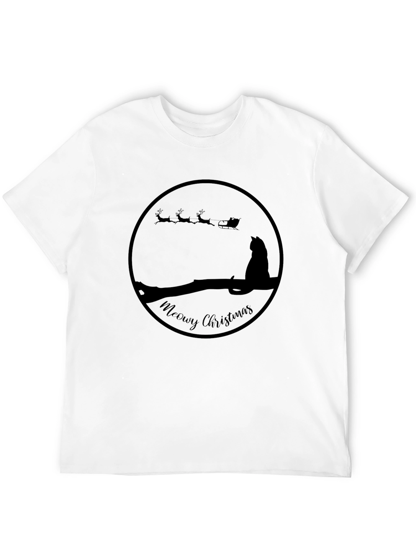 Meowy Christmas Cat T-Shirt
