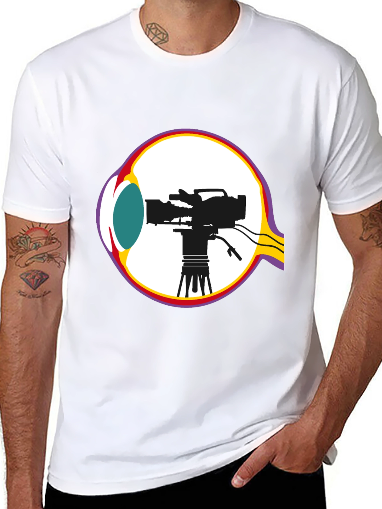 Eye Camera Black T-Shirt