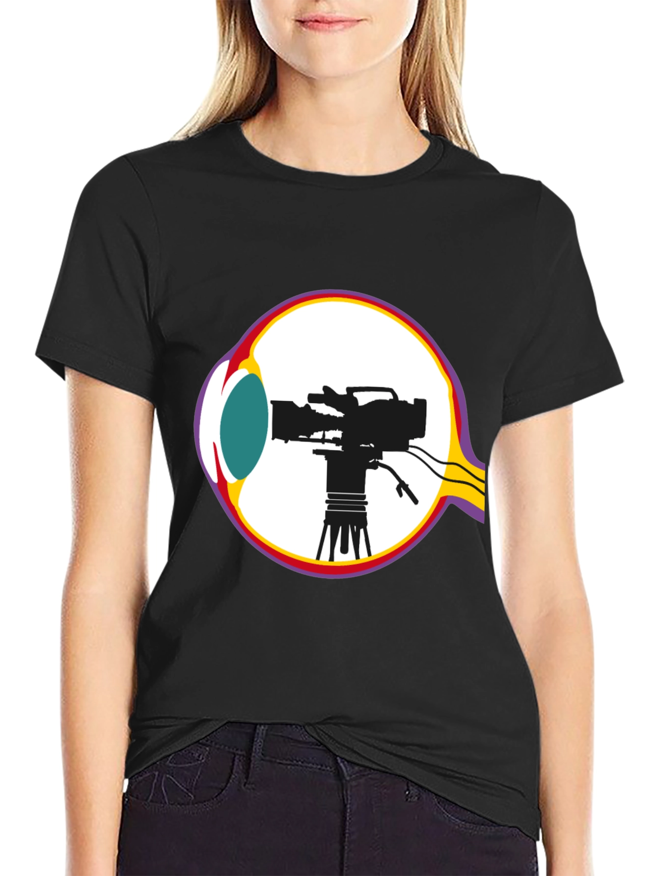 Eye Camera Black T-Shirt