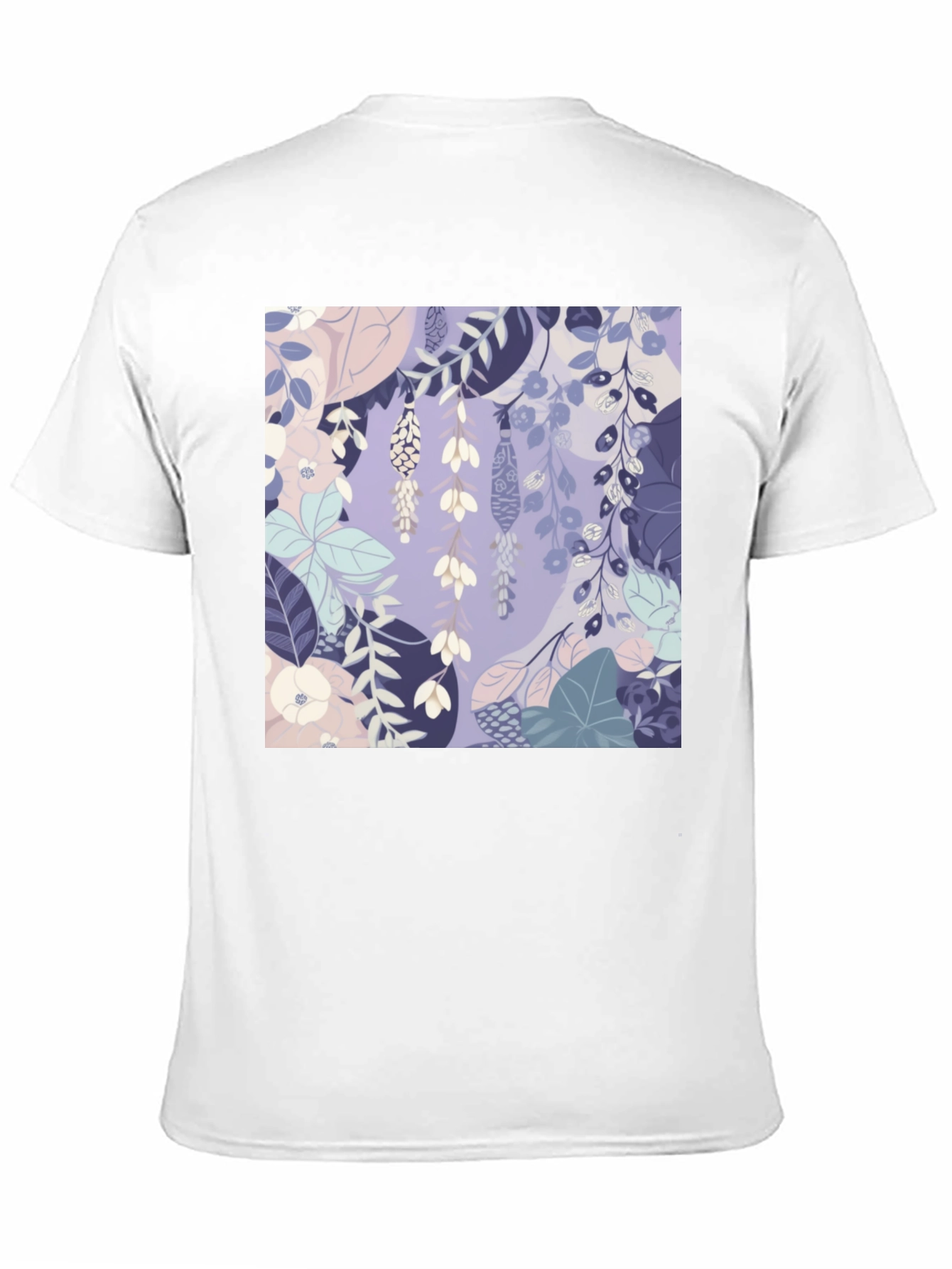 Floral Print Tee - Stylish Mens Black T-Shirt