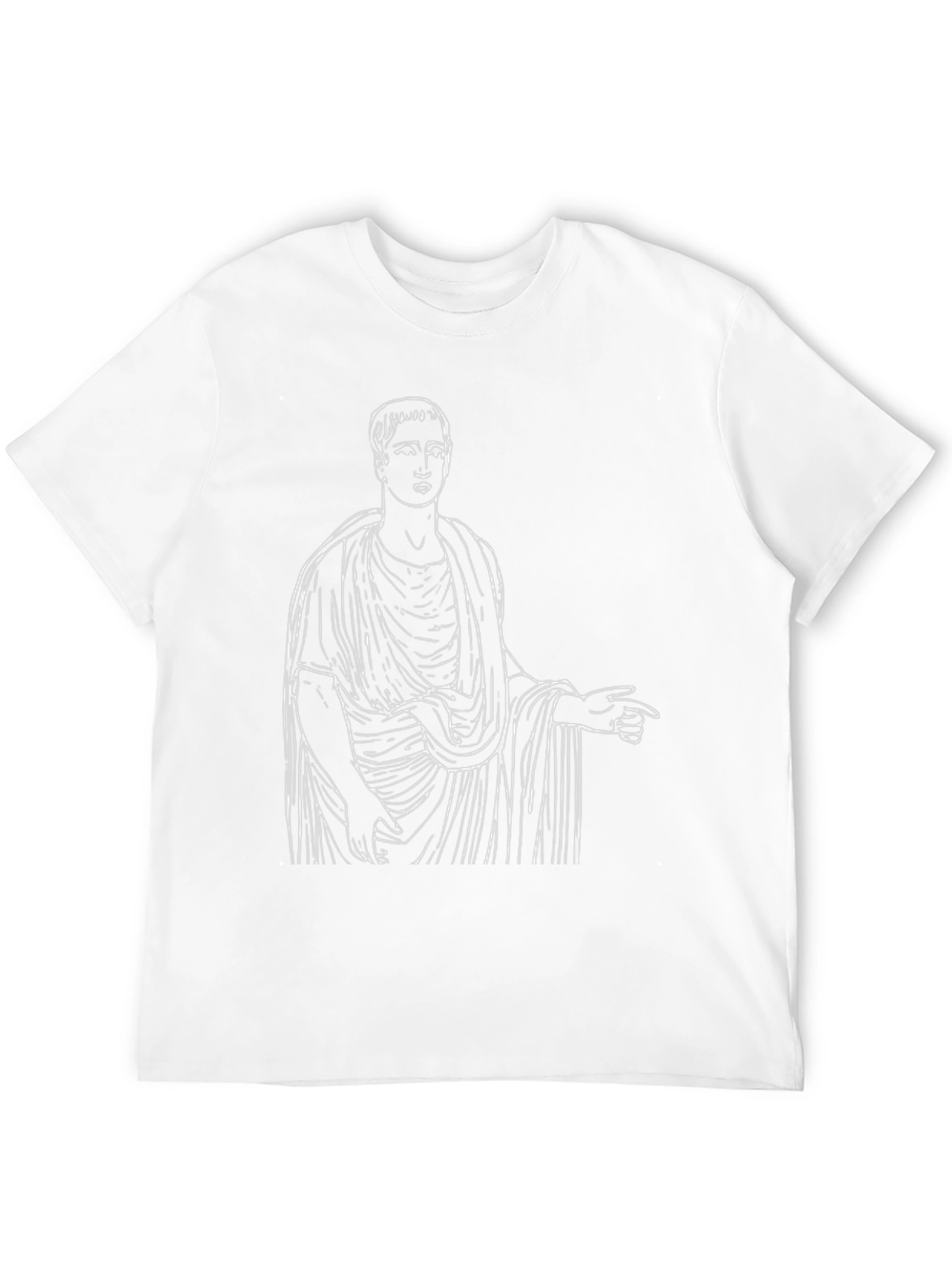 Ancient Roman Toga Graphic Tee - Black