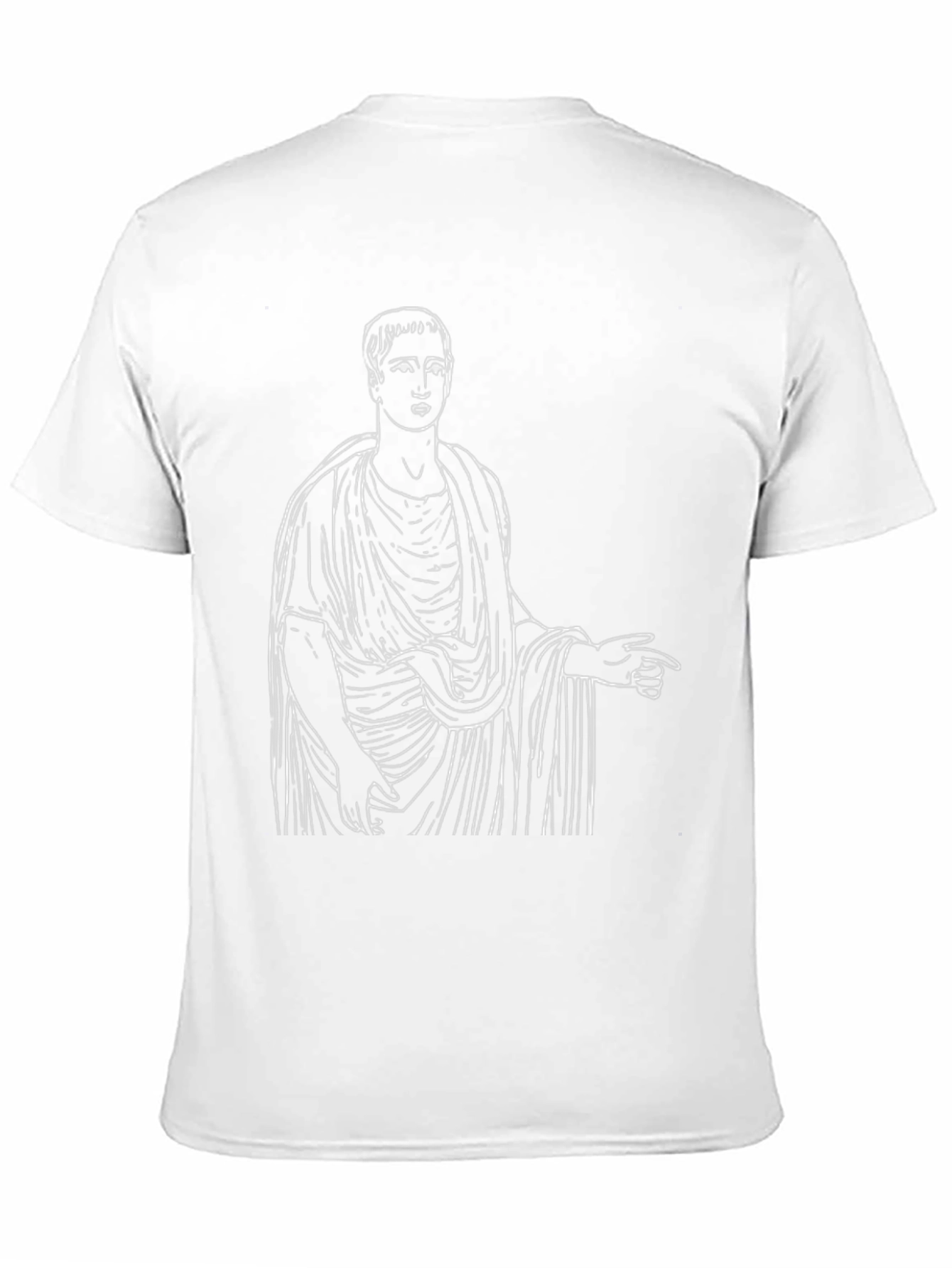 Ancient Roman Toga Graphic Tee - Black