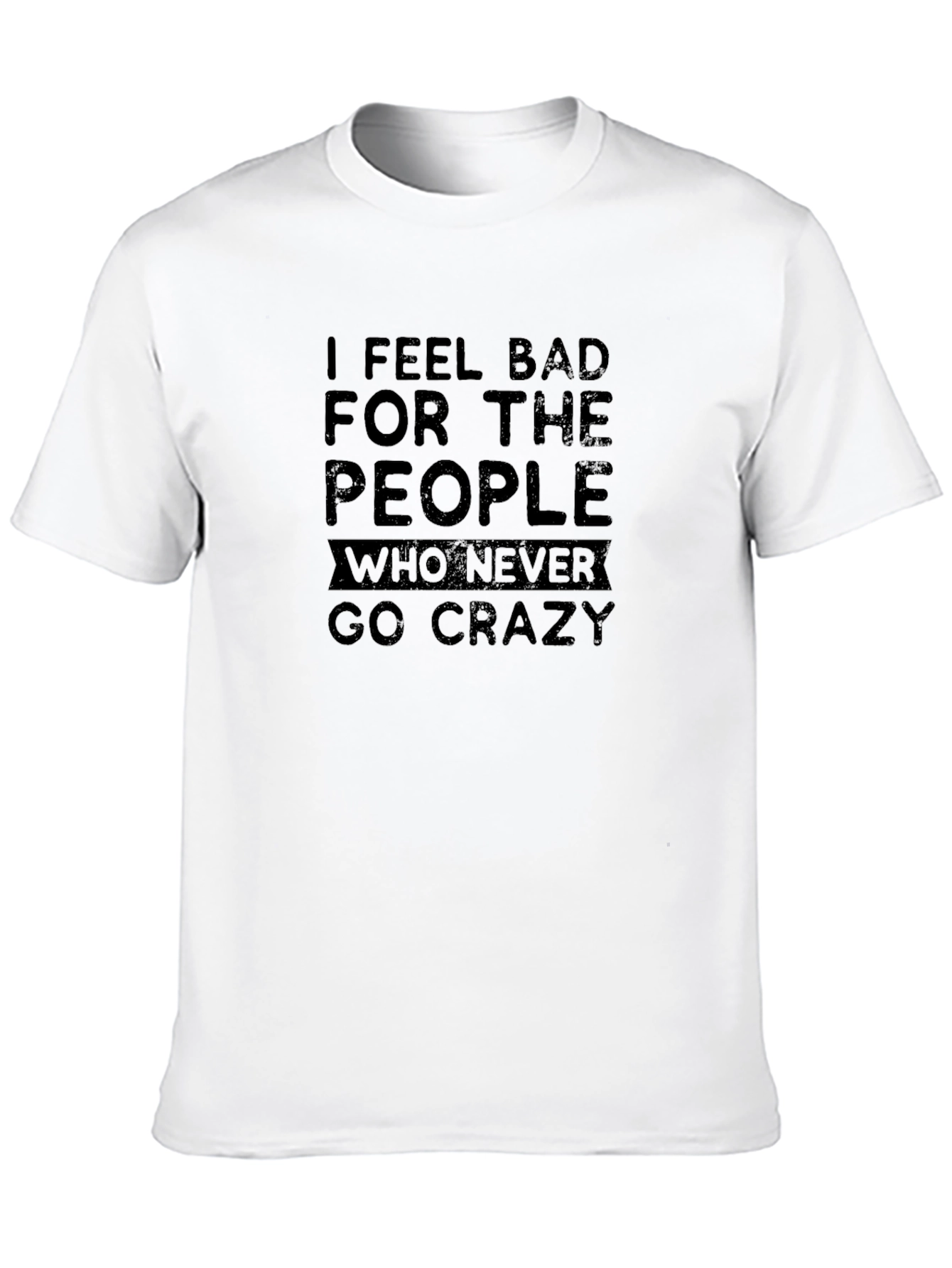 Crazy People Graphic Tee - Black