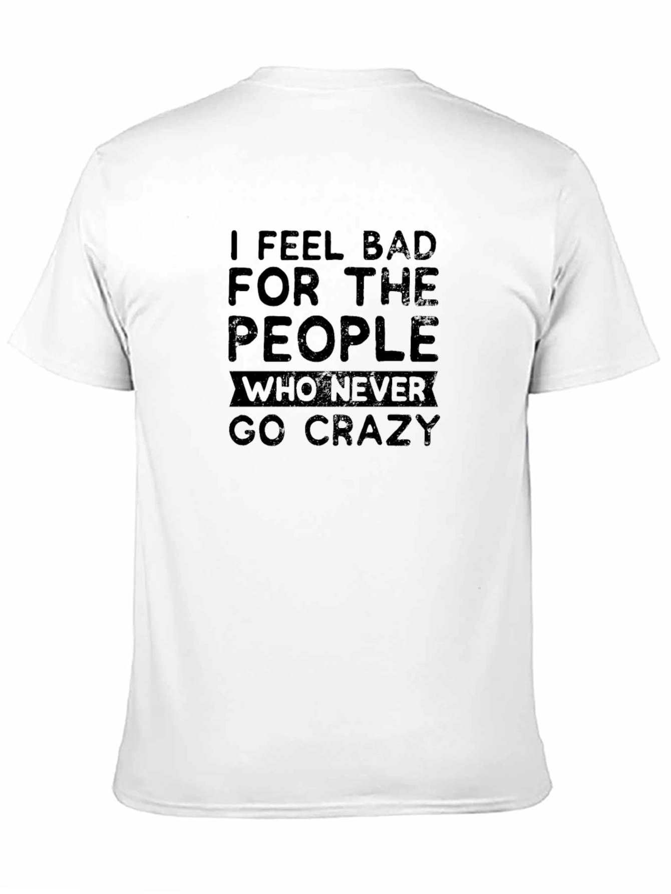Crazy People Graphic Tee - Black