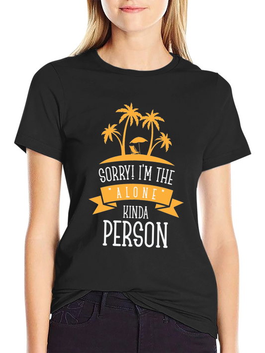 Alone Kinda Person Graphic Tee - Beach Vibes