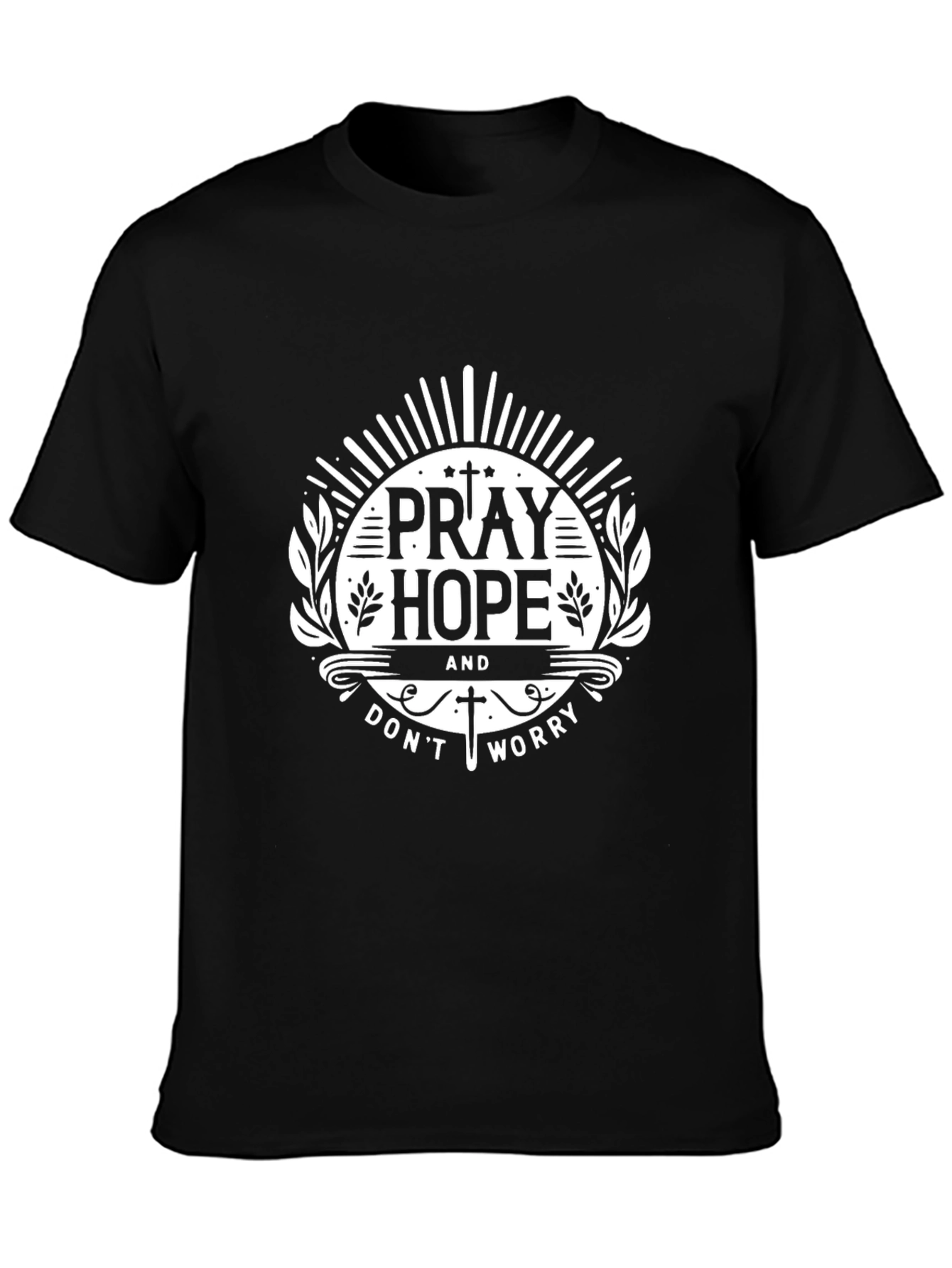 Pray Hope Worry Christian Graphic T-Shirt