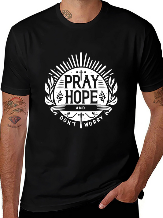 Pray Hope Worry Christian Graphic T-Shirt