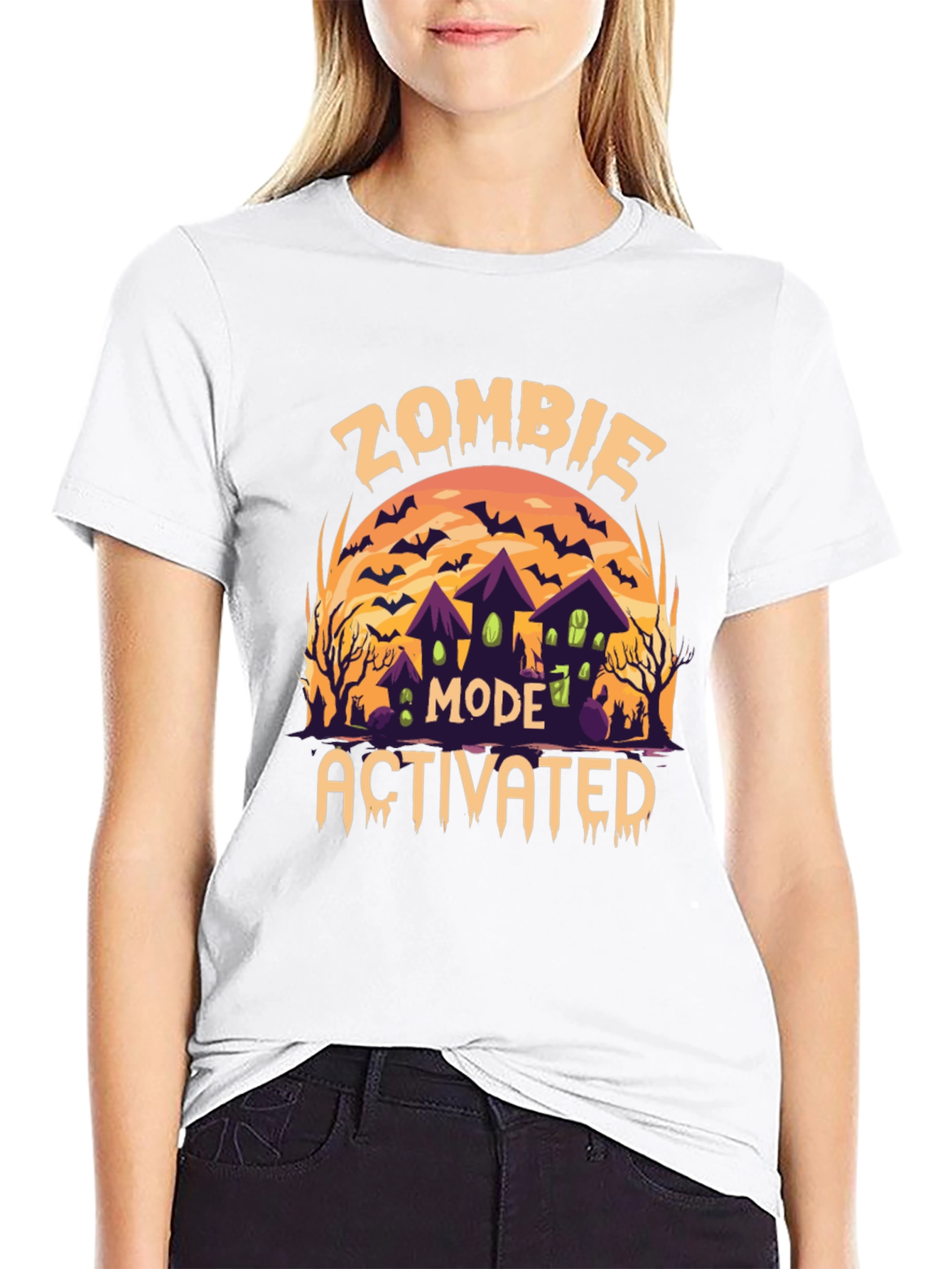 Zombie Mode Activated Halloween T-Shirt