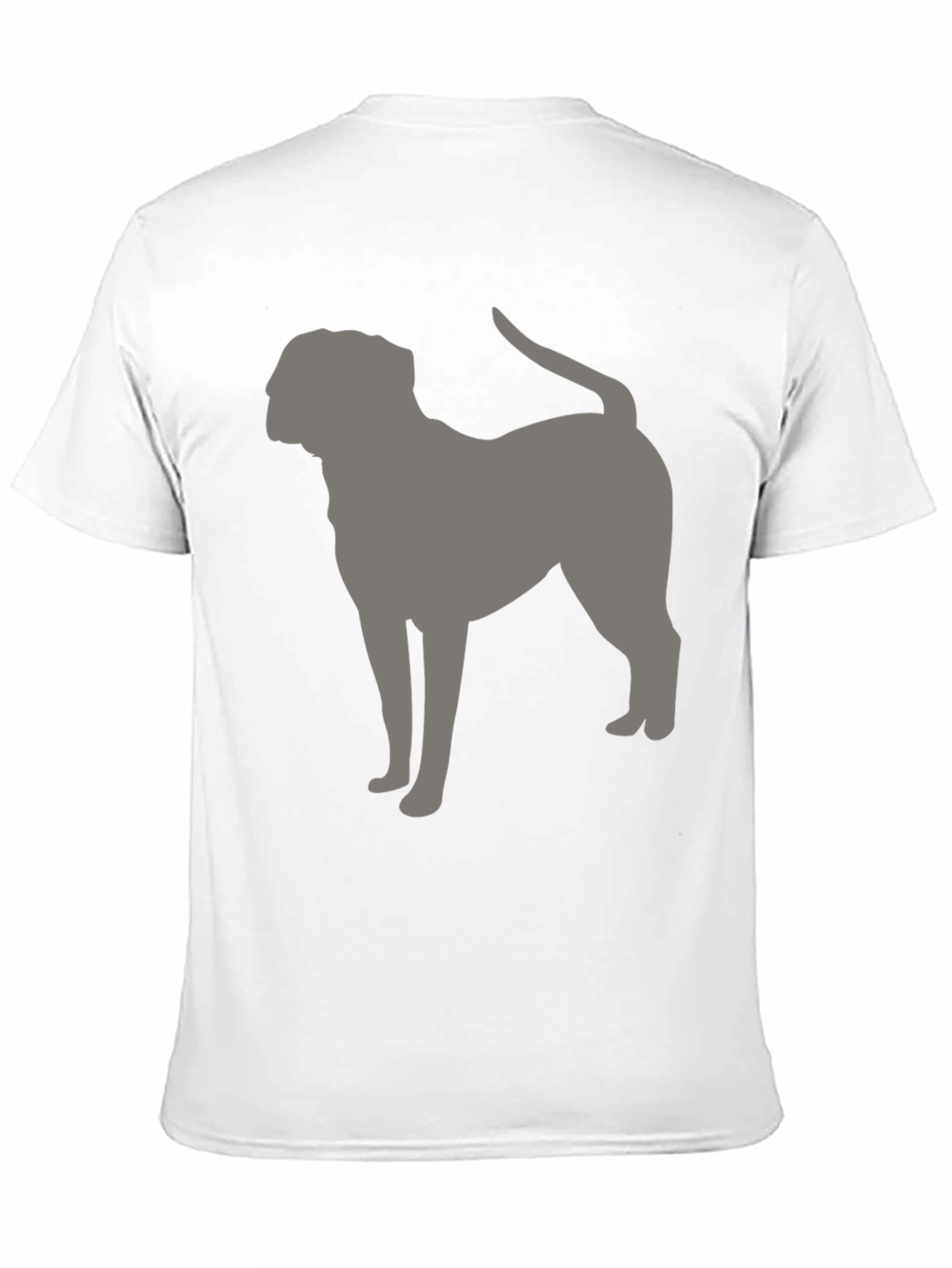 Dog Silhouette Graphic Tee - Modern Casual Style