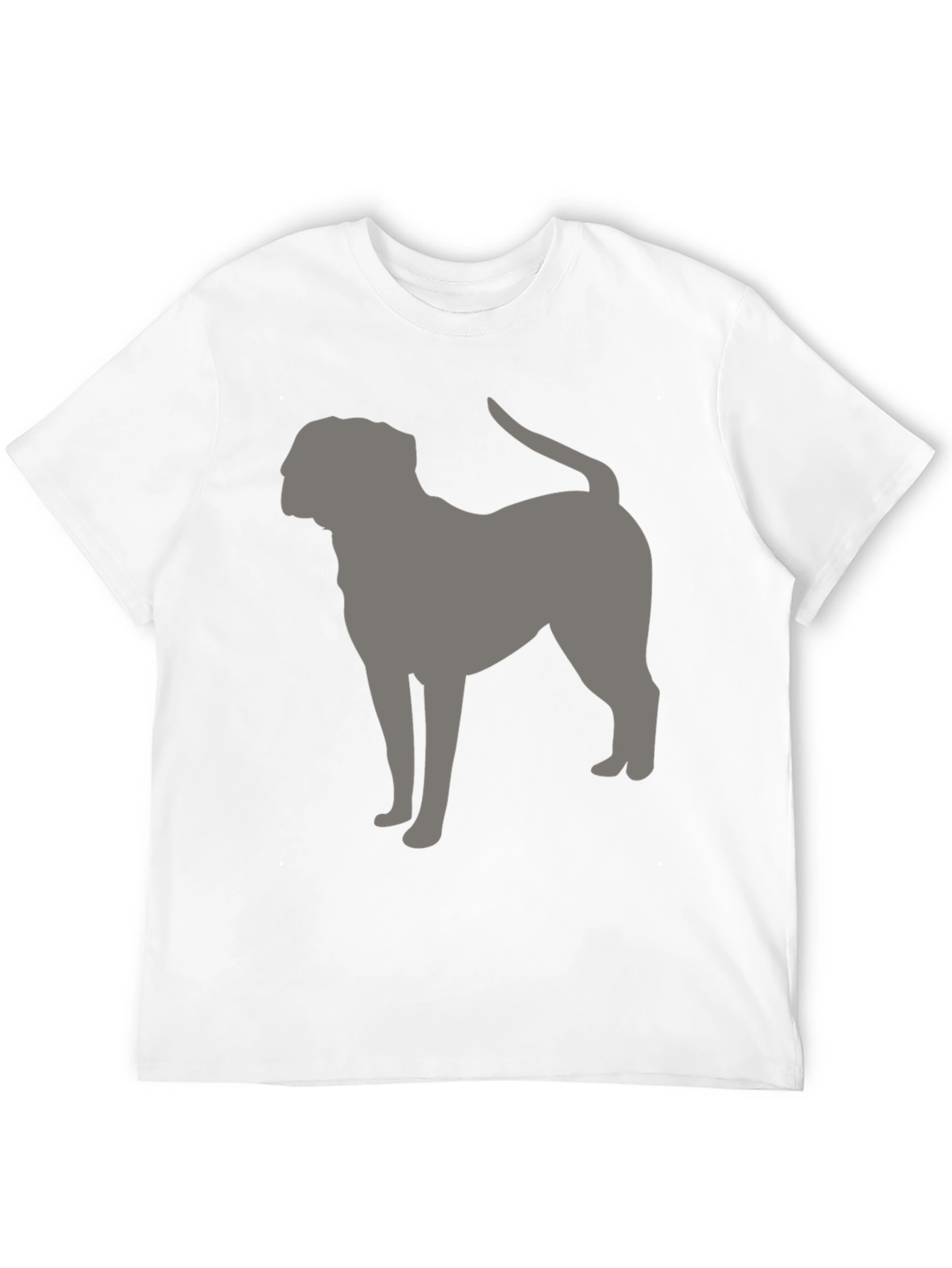 Dog Silhouette Graphic Tee - Modern Casual Style