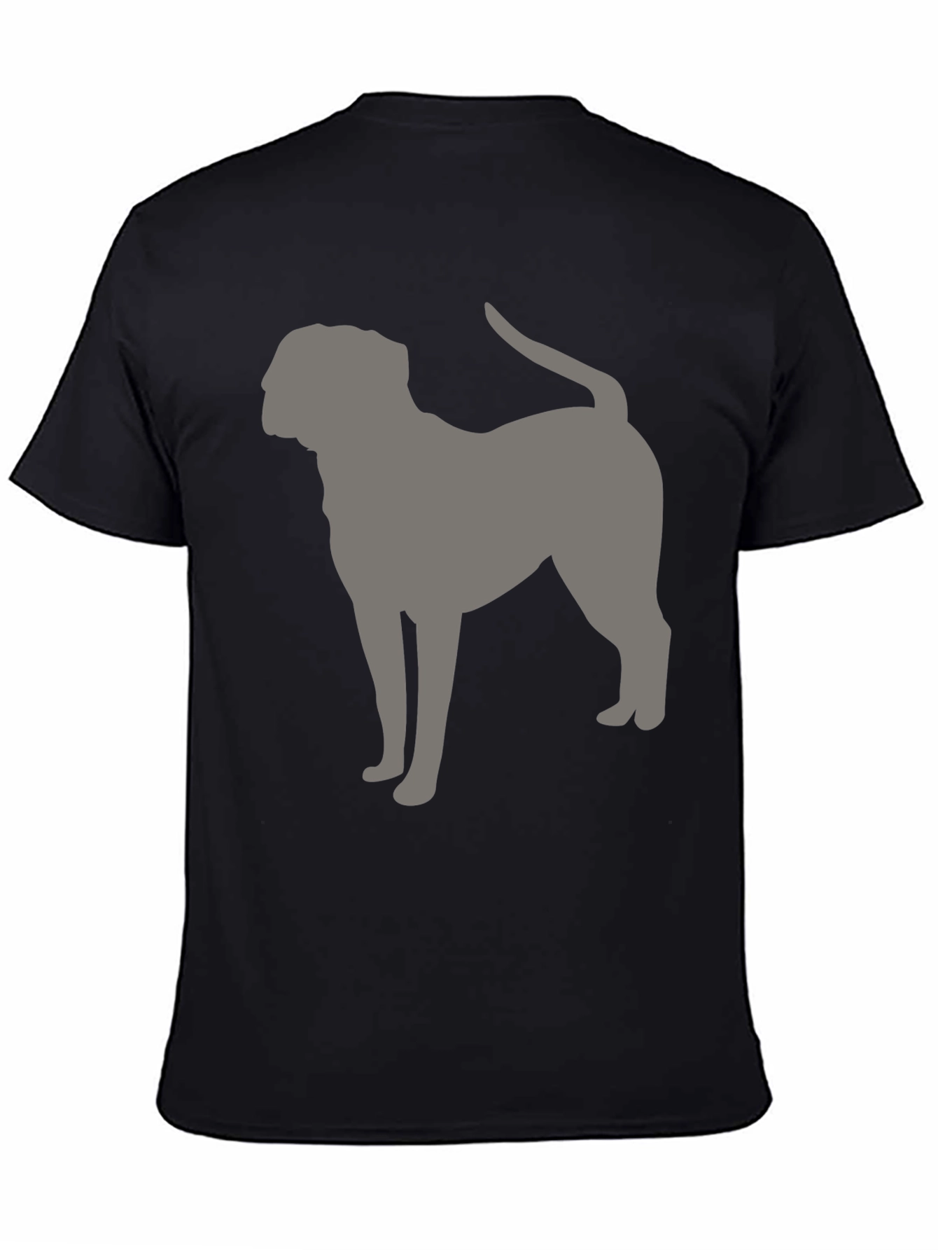 Dog Silhouette Graphic Tee - Modern Casual Style