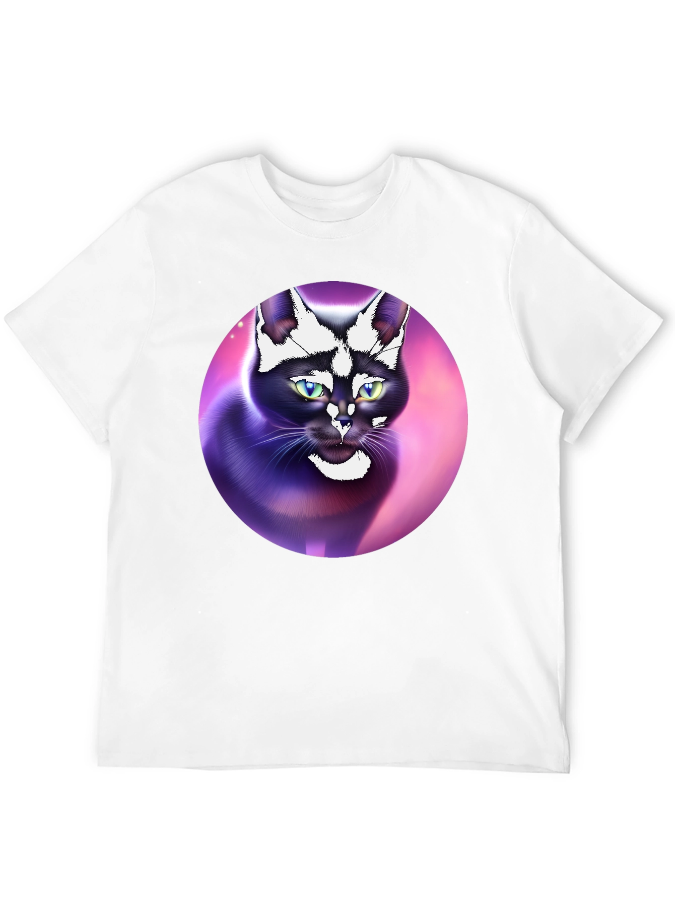 Black Cat Portrait Graphic Tee